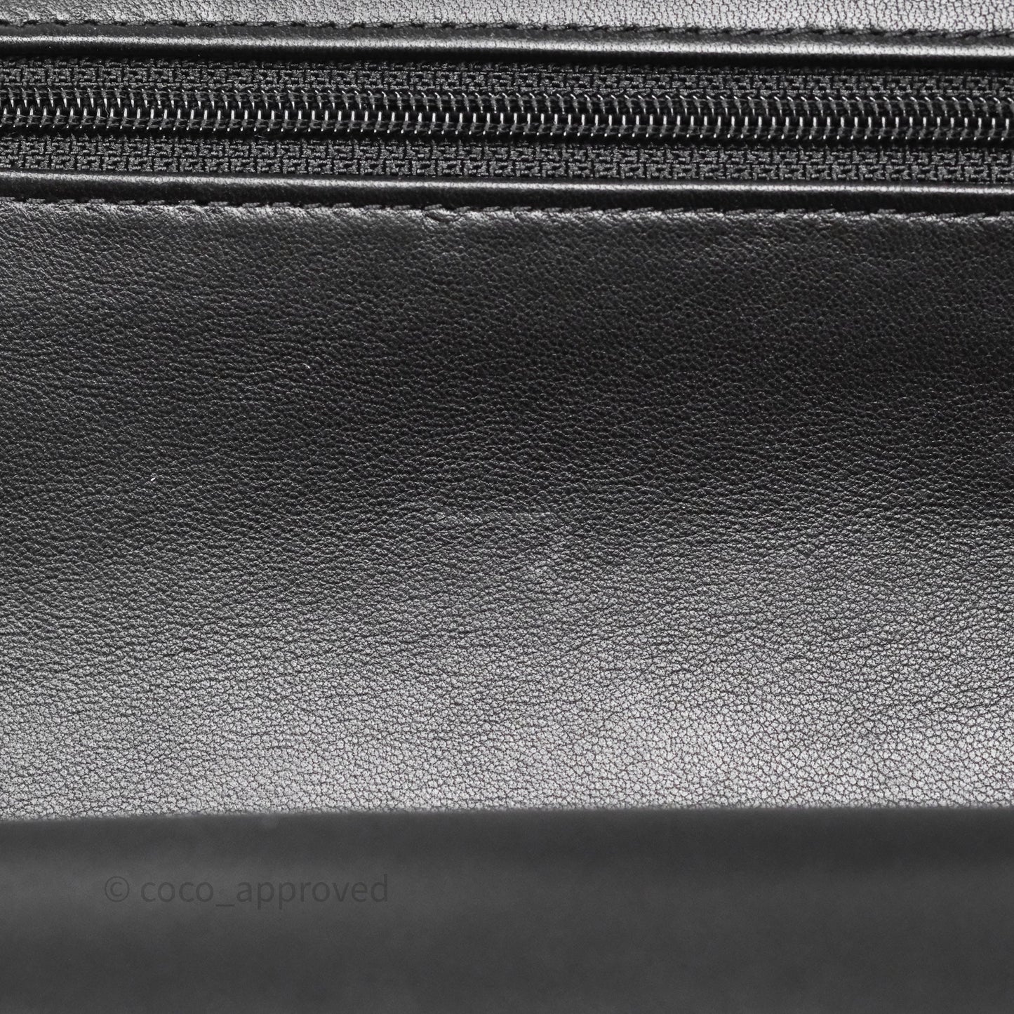 Chanel Classic M/L Medium Flap Quilted Black Lambskin Silver Hardware