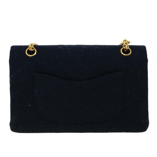 Luxury Chanel Matelasse 25 Shoulder Bag cotton Black CC  33162