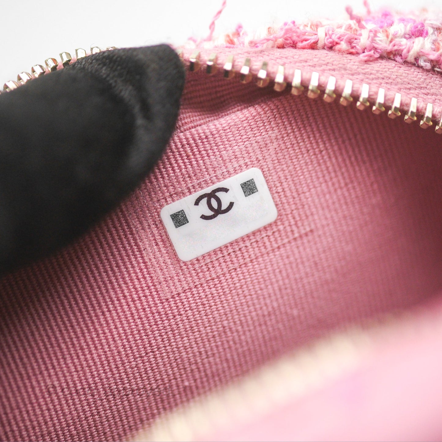 Chanel Classic Mini Backpack Pink Tweed Gold Hardware