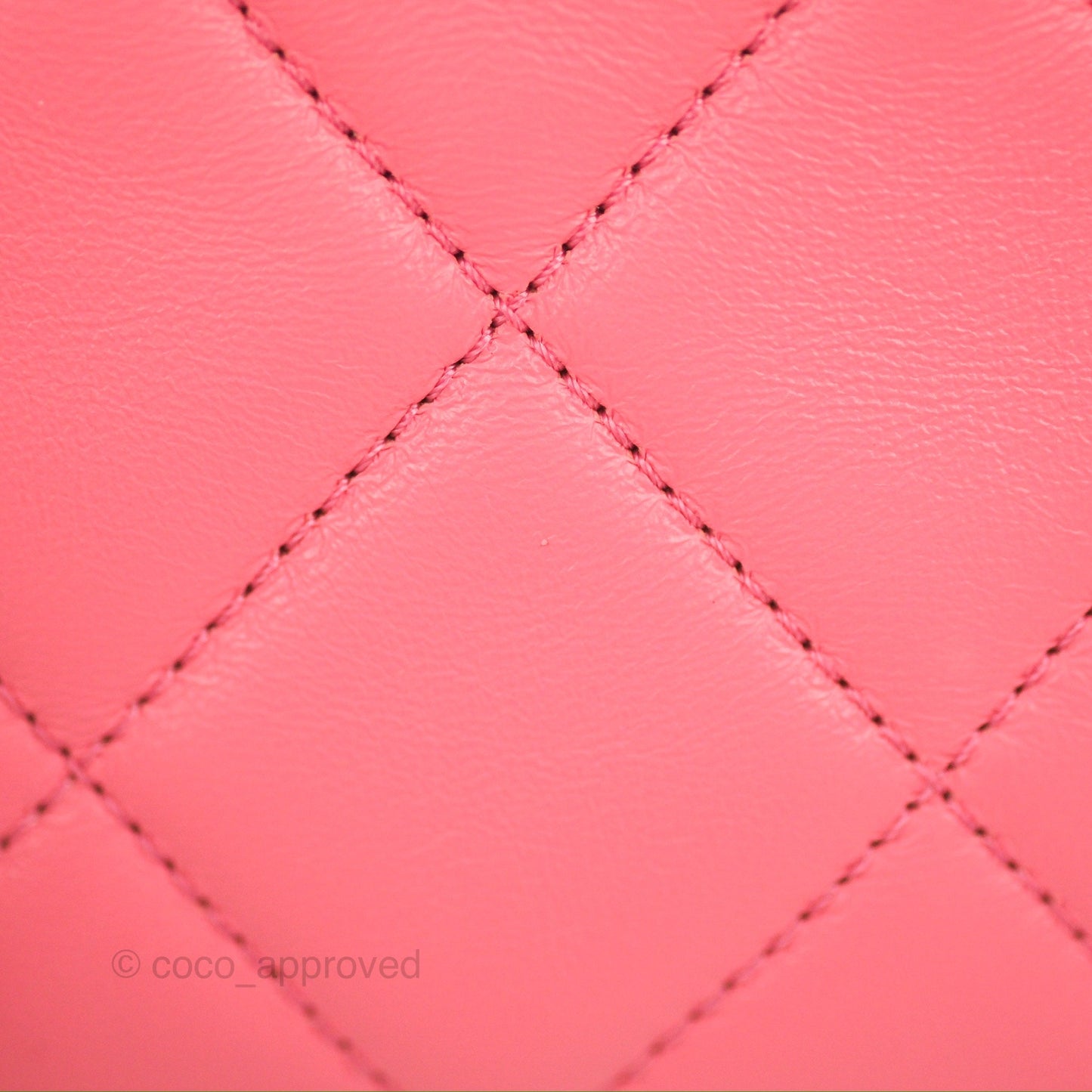 Chanel Quilted Pending CC Enamel Flap Pink Lambskin Aged Gold Hardware 22P