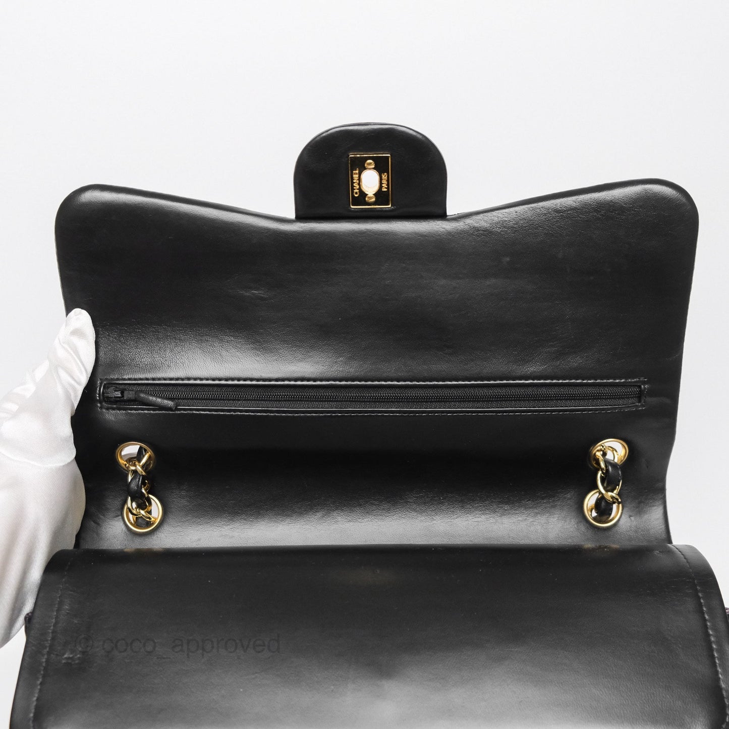Chanel Jumbo Double Flap Black Lambskin Gold Hardware⁣⁣
