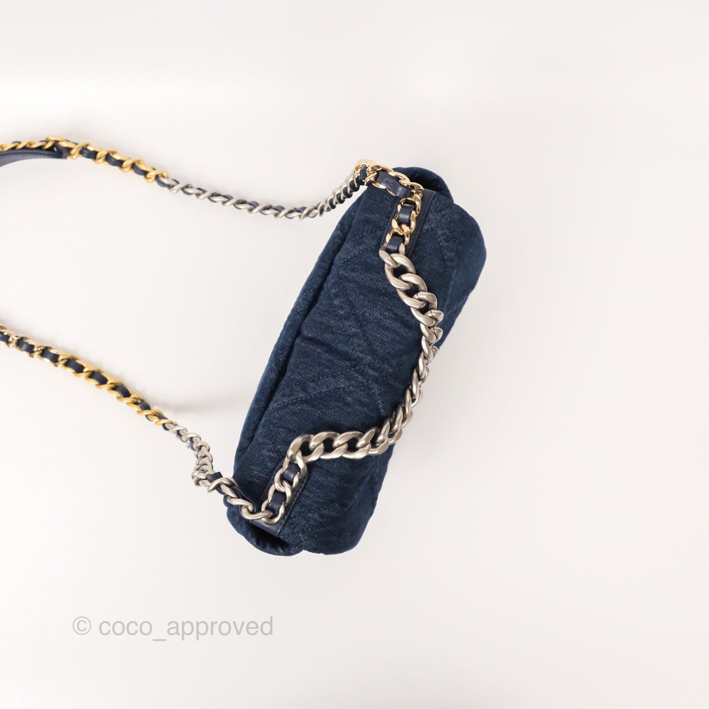 Chanel 19 Small Denim Mixed Hardware 22P