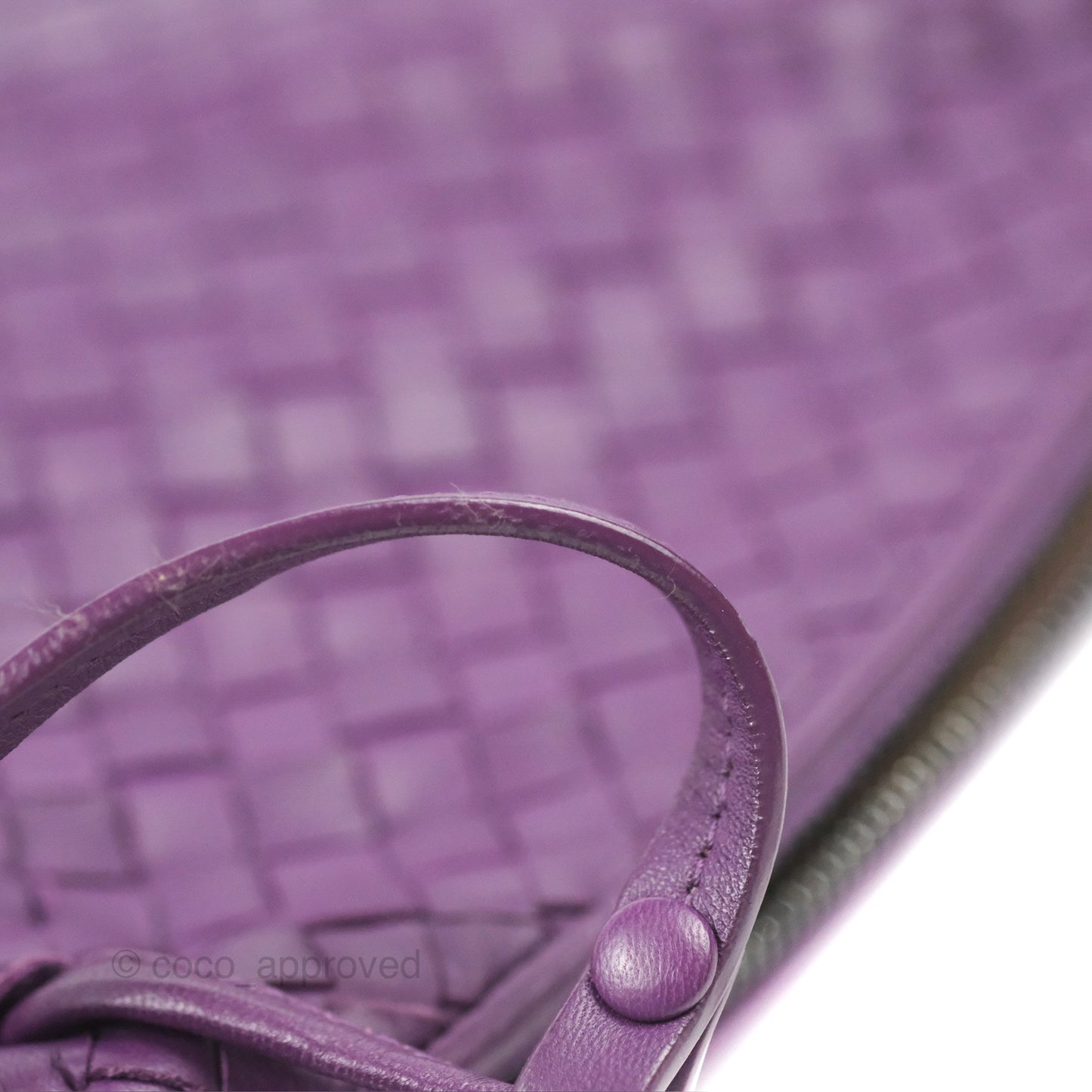Bottega Veneta Crossbody Bag Intrecciato Leather Purple