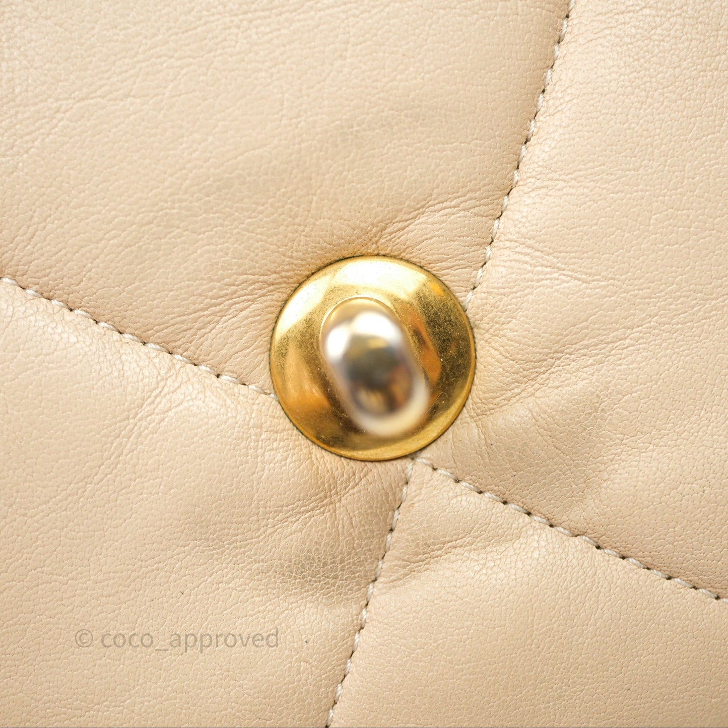 Chanel 19 Small Beige Mixed Hardware