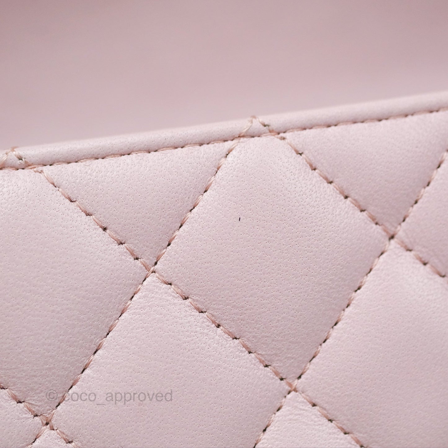 Chanel Quilted Mini Rectangular Light Pink Lambskin Silver Hardware