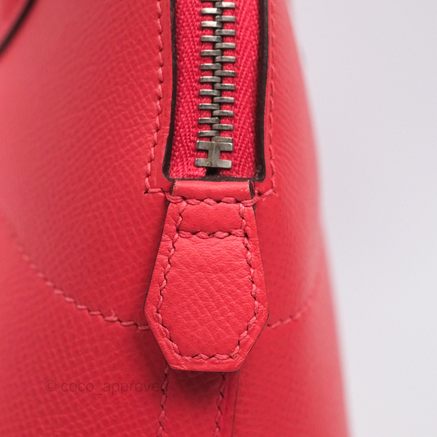 Hermès Bolide 27 Rose Jaipur T5 Epsom Palladium Hardware