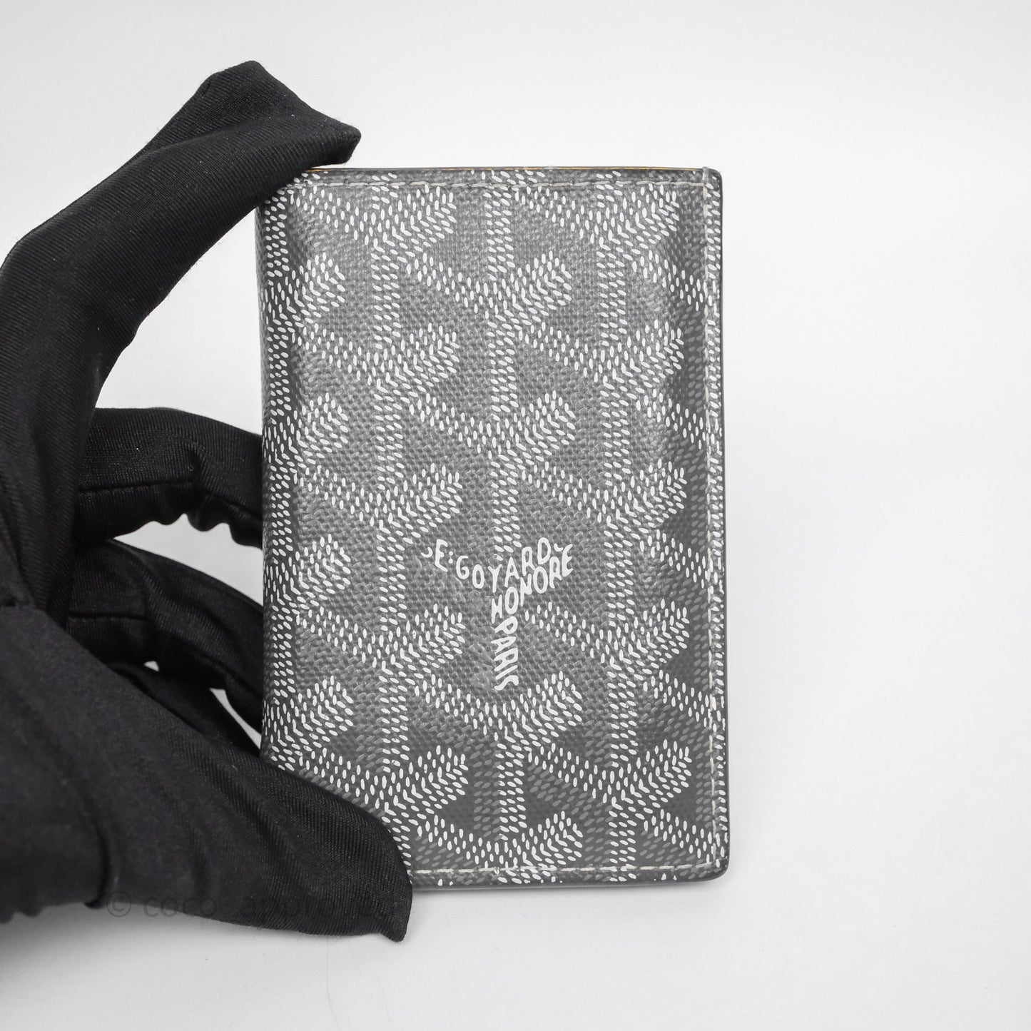 Goyard Saint Pierre Card Wallet Grey Goyardine