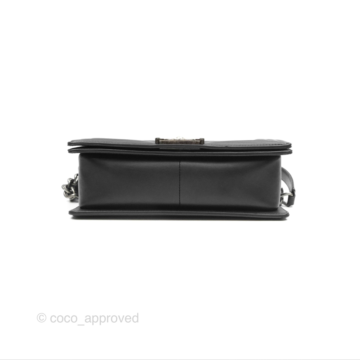 Chanel Medium Boy Quilted Black Lambskin Ruthenium Hardware
