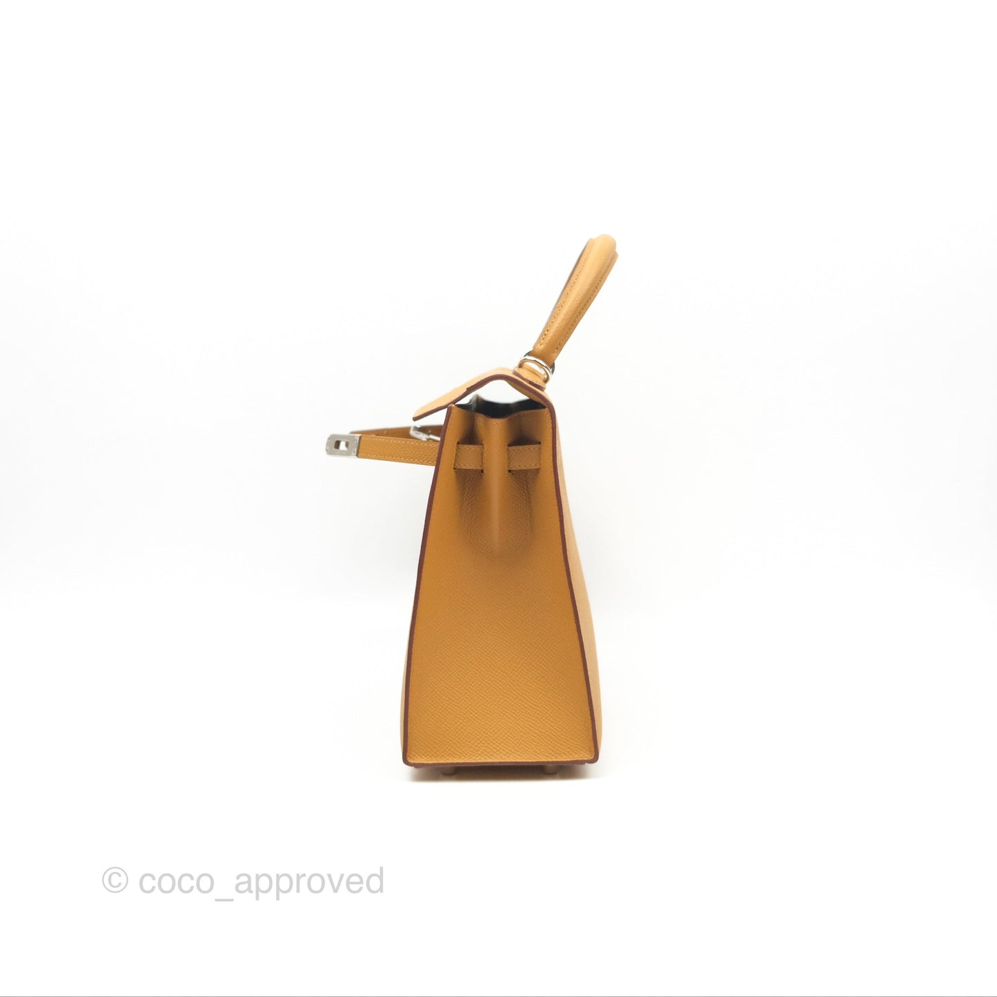 Hermès Sellier Kelly 25 Sesame 2S Epsom Palladium Hardware