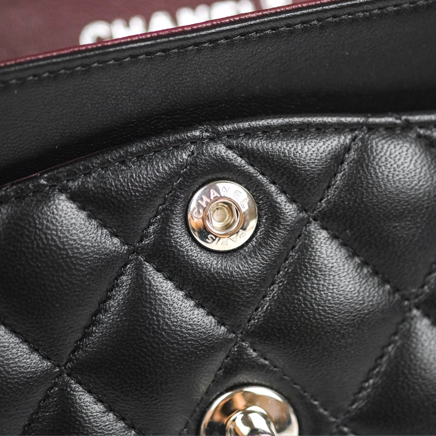 Chanel Small Classic Quilted Flap Black Lambskin Silver Hardware