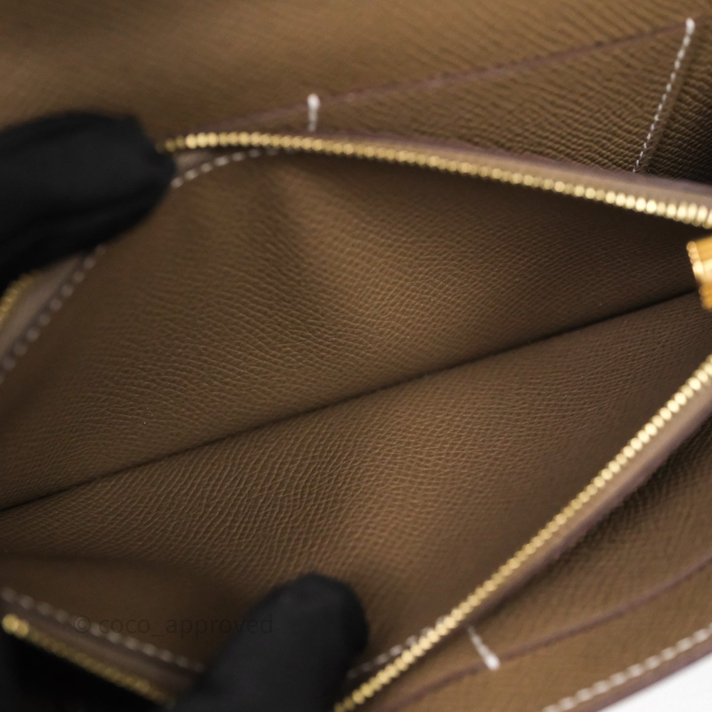 Hermès Kelly To Go Wallet Etoupe 18 Epsom Gold Hardware
