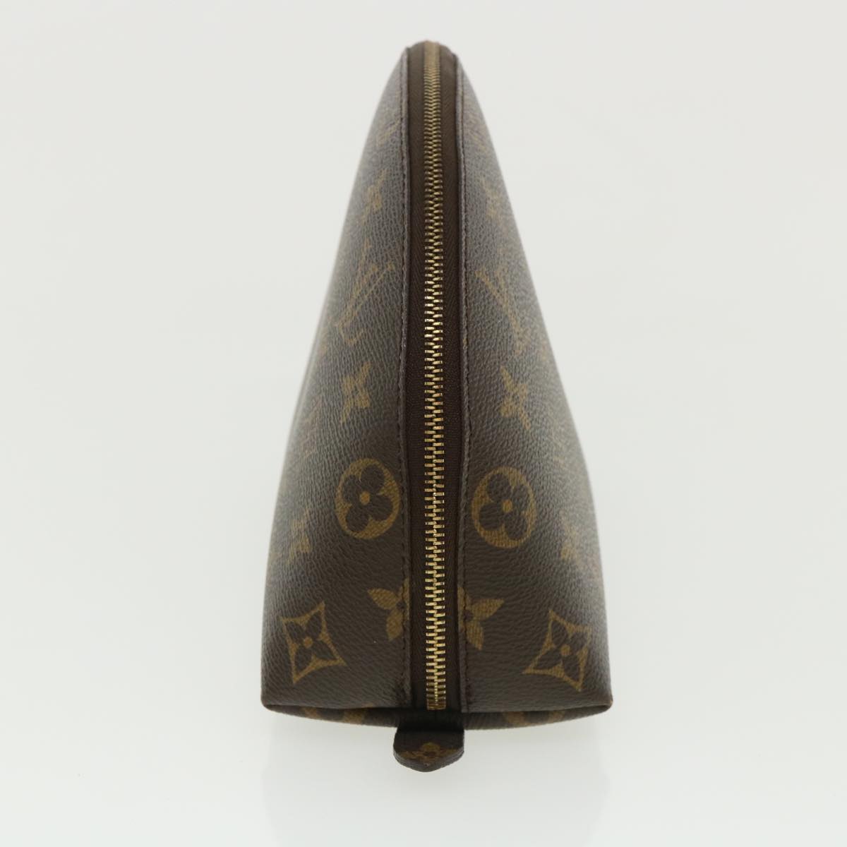 LOUIS VUITTON Monogram Trousse Demi Ronde Cosmetic Pouch M47520 LV 33322