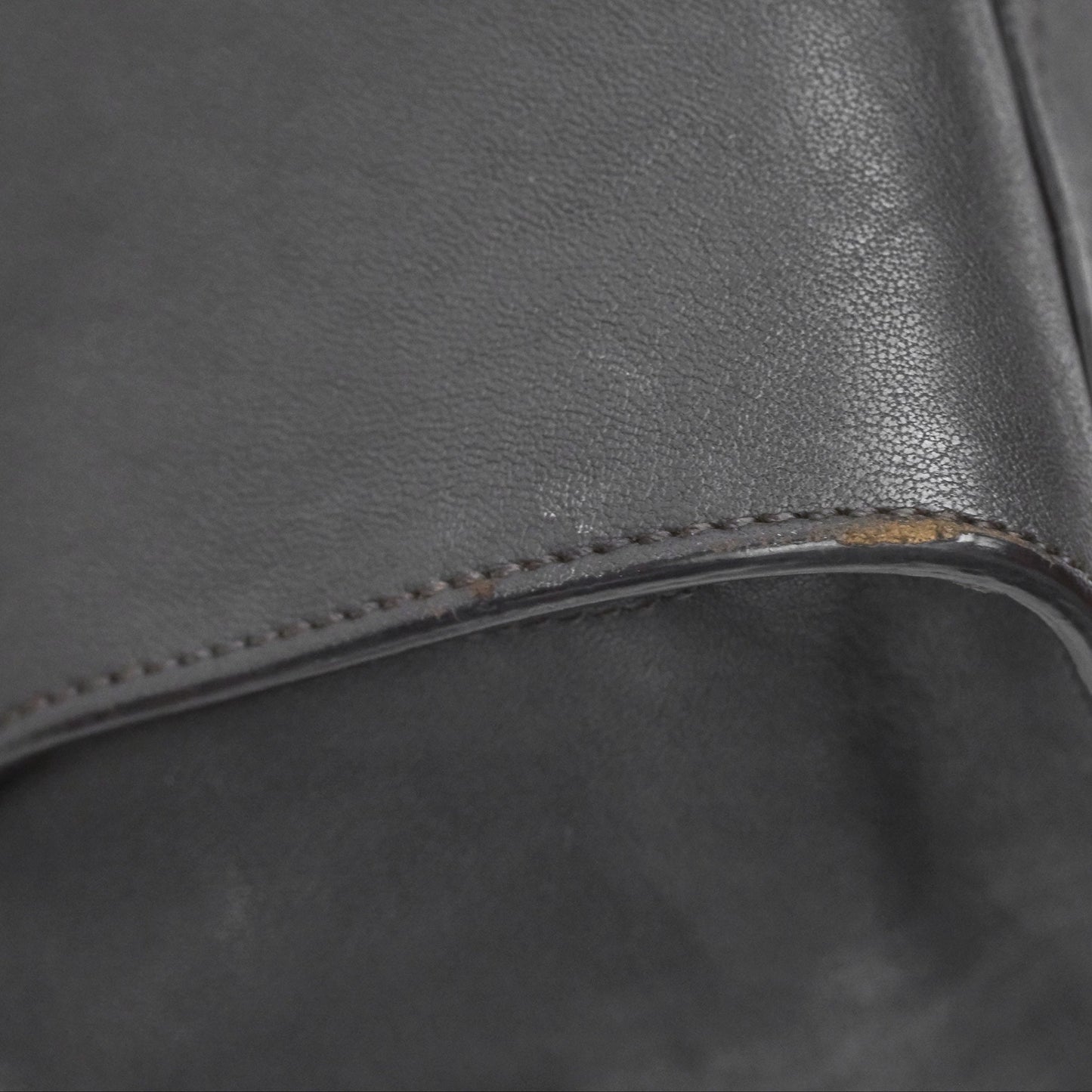Saint Laurent Chyc Bag Dark Grey Calfskin Gold Hardware