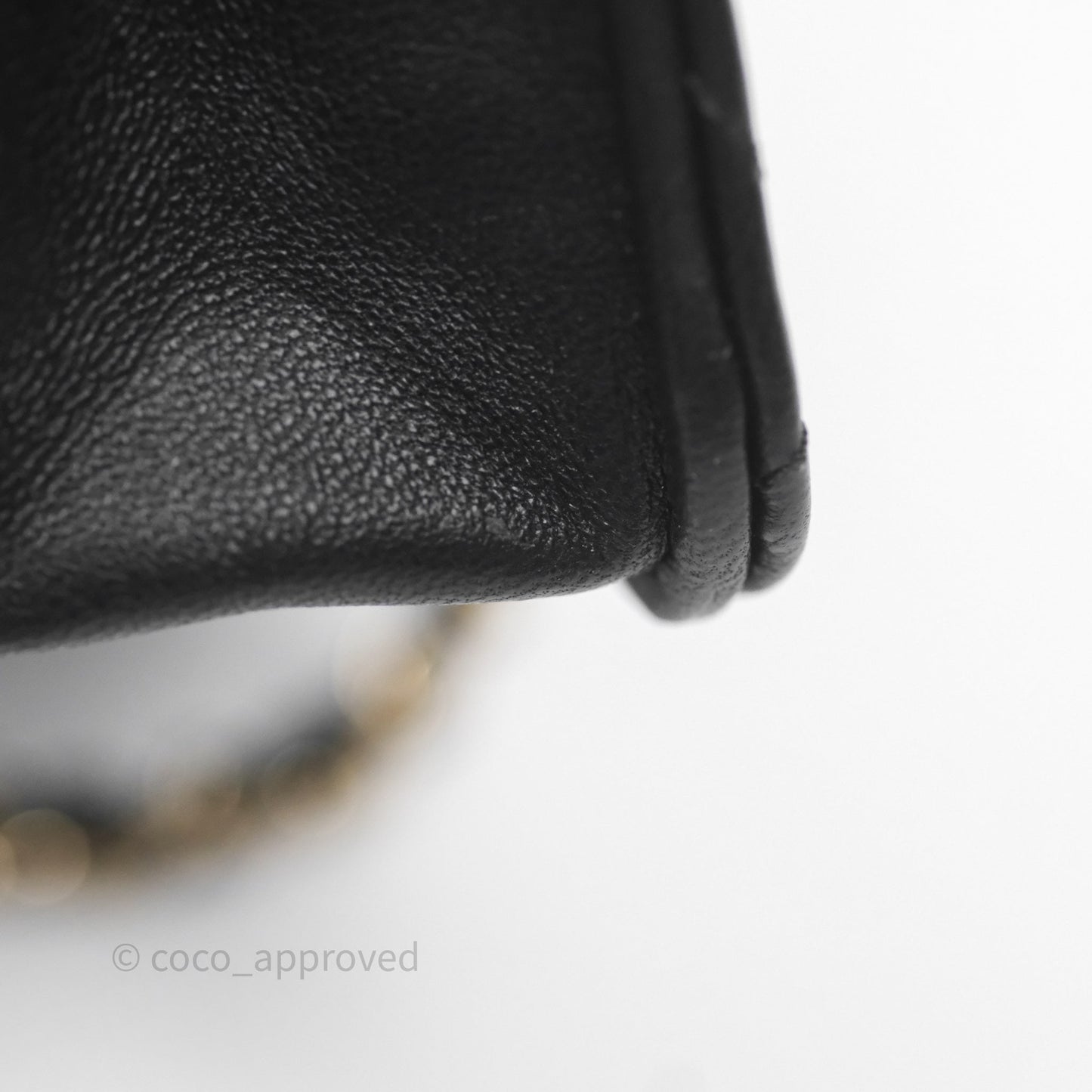 Chanel Top Handle Mini WOC Black Lambskin Gold Hardware