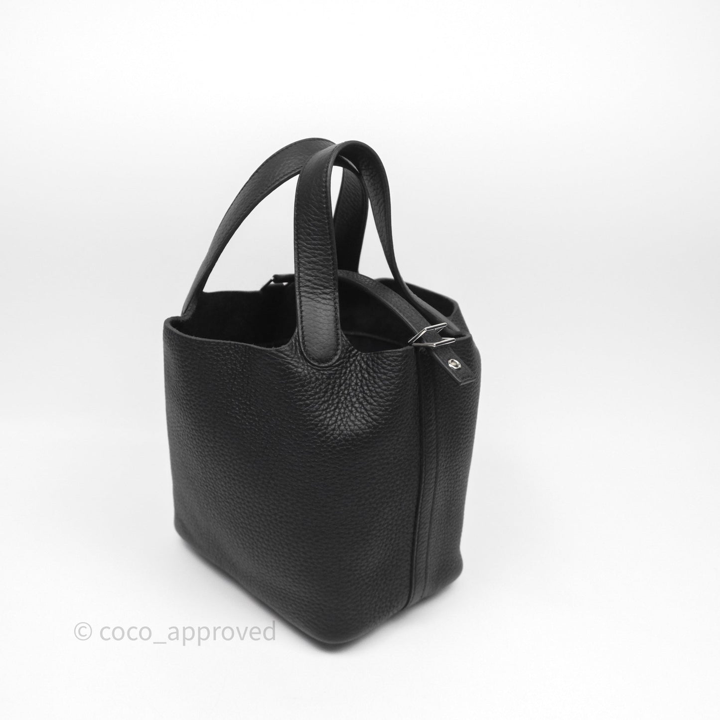 Hermès Picotin 18 Black Noir 89 Clemence Palladium Hardware