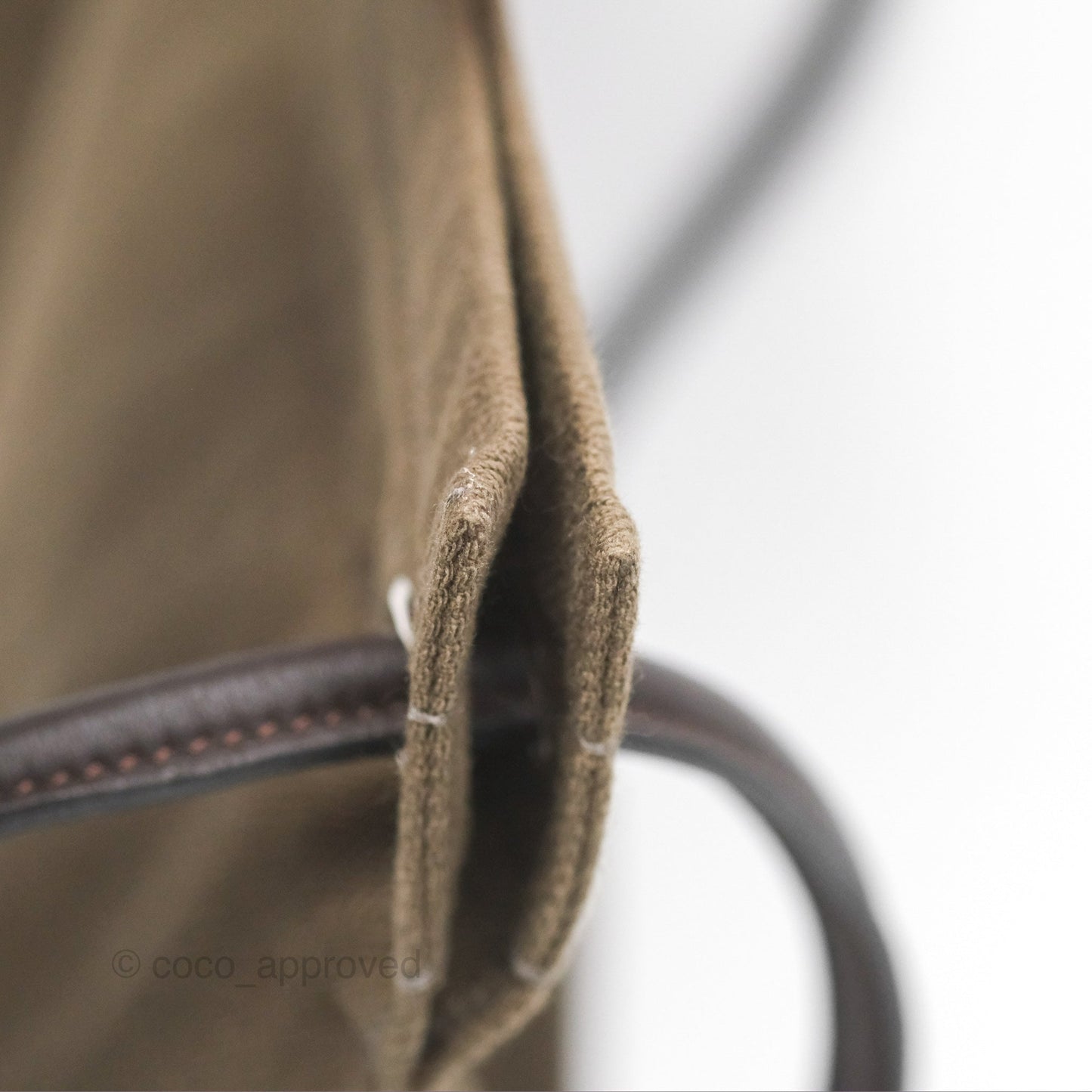 Hermès 2-way Maline Bag Khaki Canvas