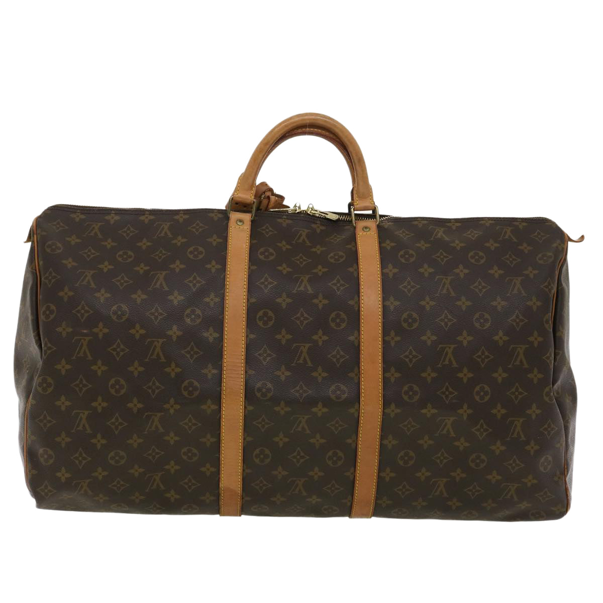 LOUIS VUITTON Monogram Keepall 60 Boston Bag M41422 LV 33419