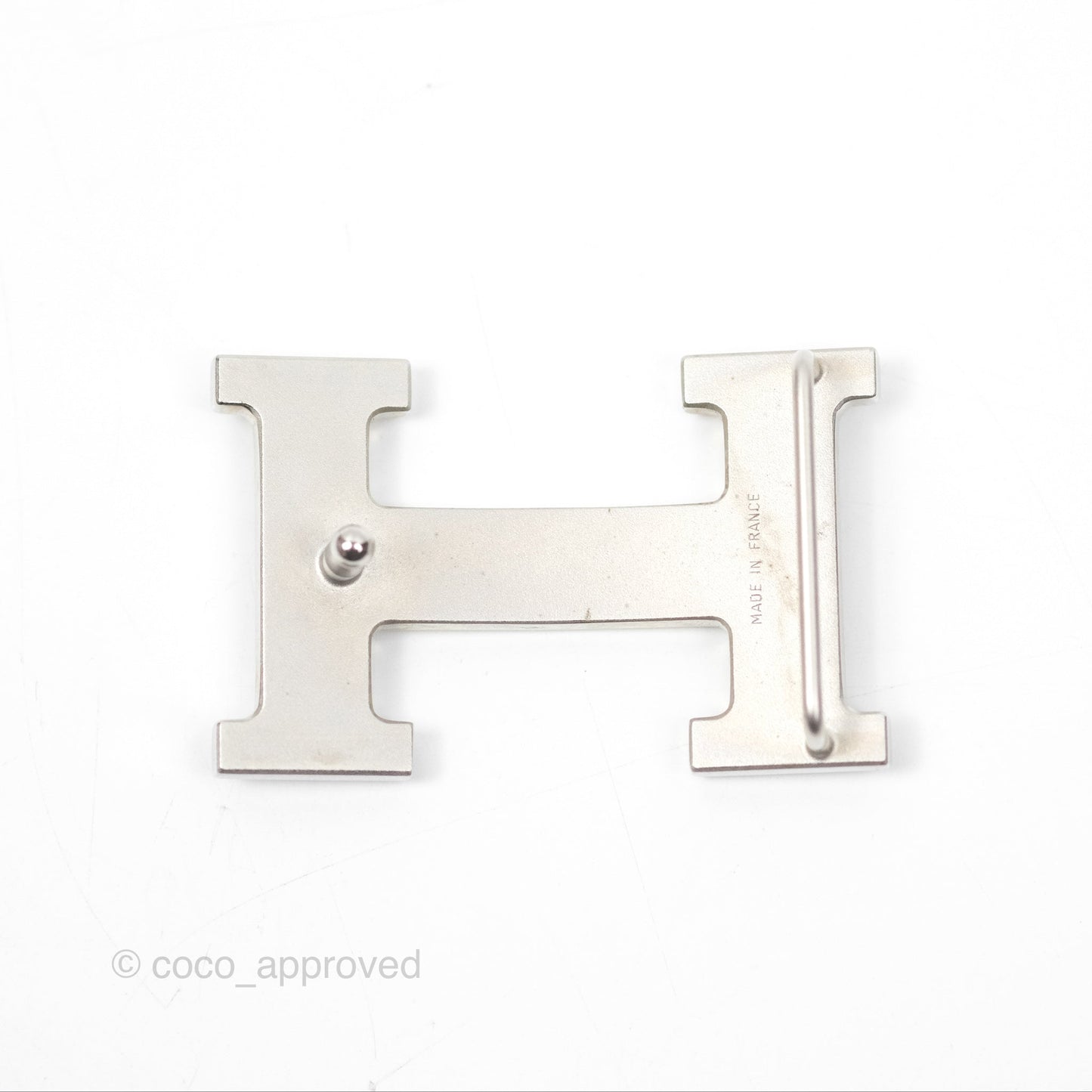 Hermès H Belt Buckle & Reversible Strap Black Palladium Hardware