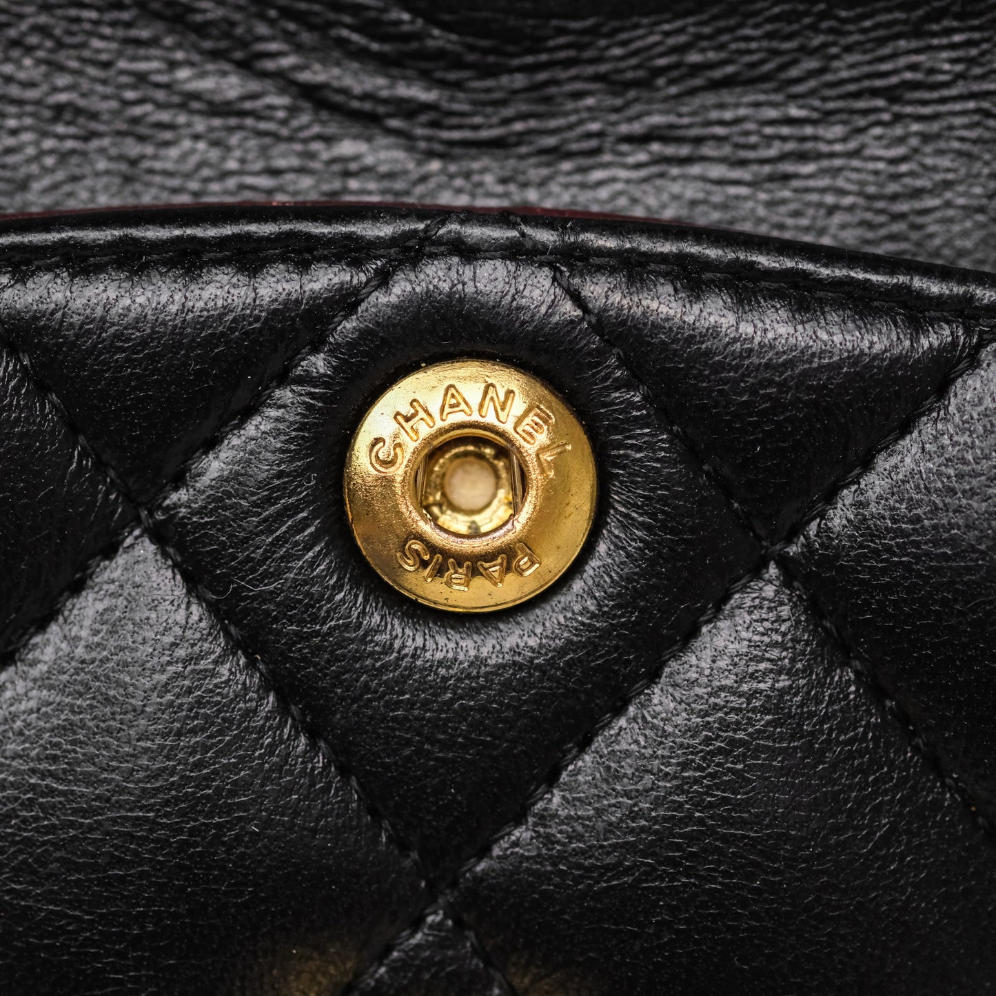 Chanel Small Classic Flap Quilted Black Lambskin Gold Hardware