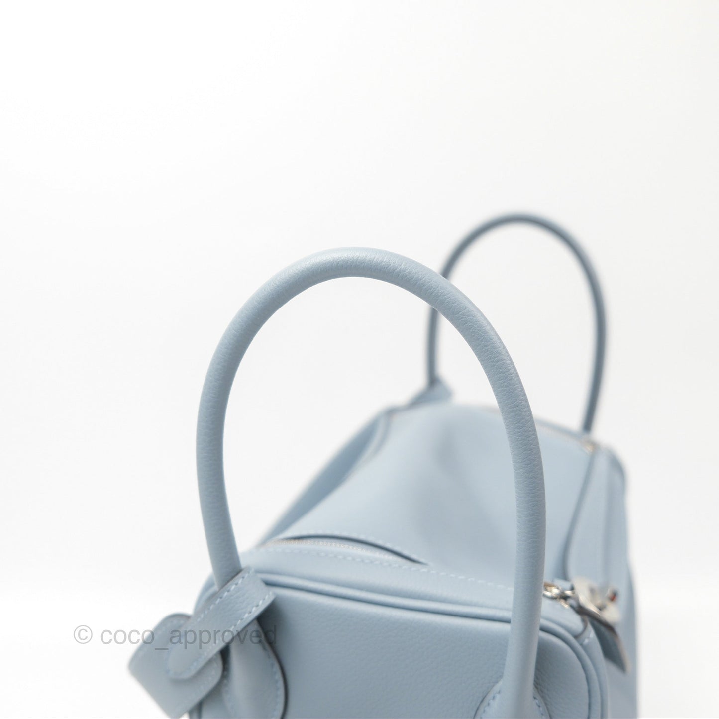 Hermès Lindy 26 Blue Lin Evercolor Palladium Hardware