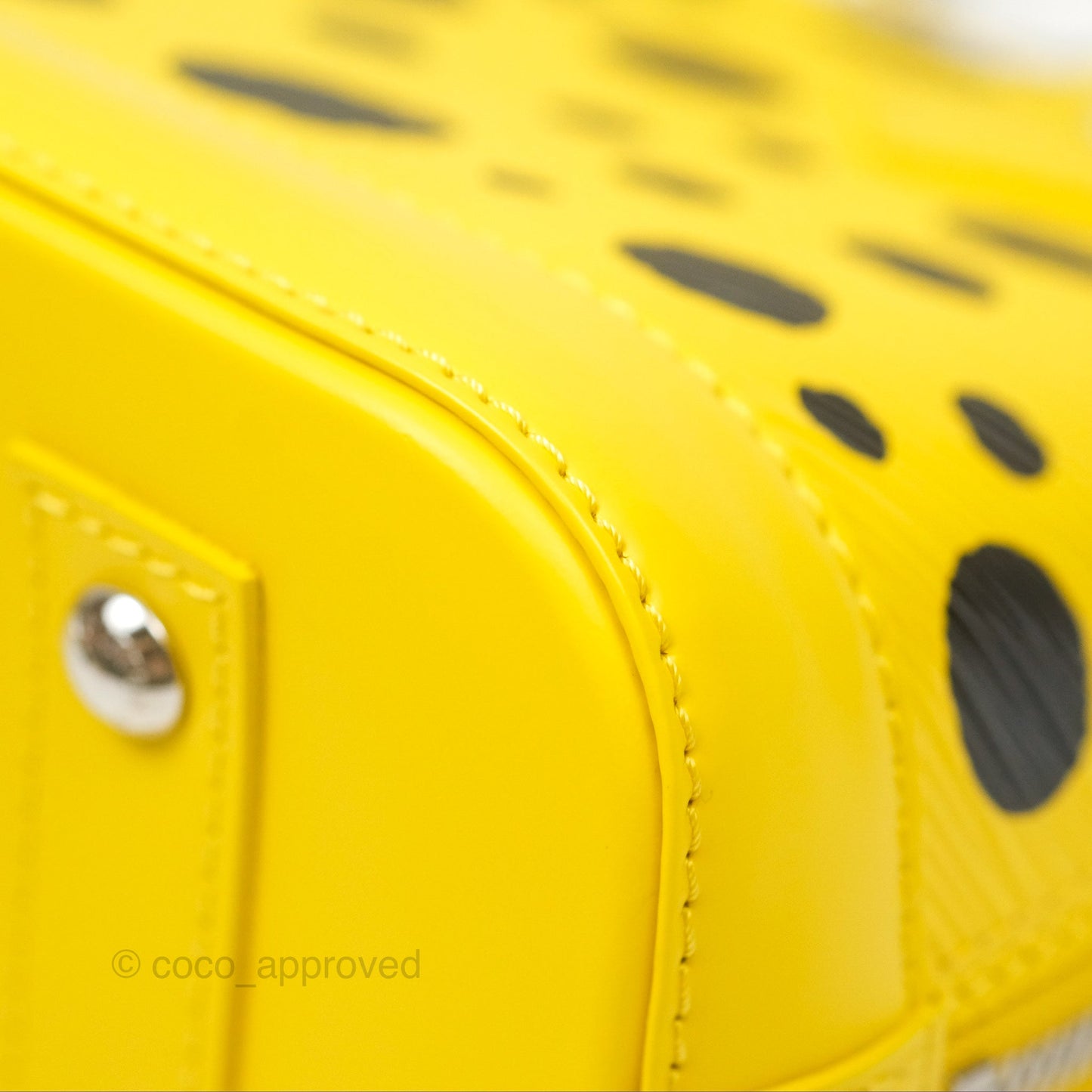Louis Vuitton x Yayoi Kusama Epi Alma BB Infinity Dots Yellow