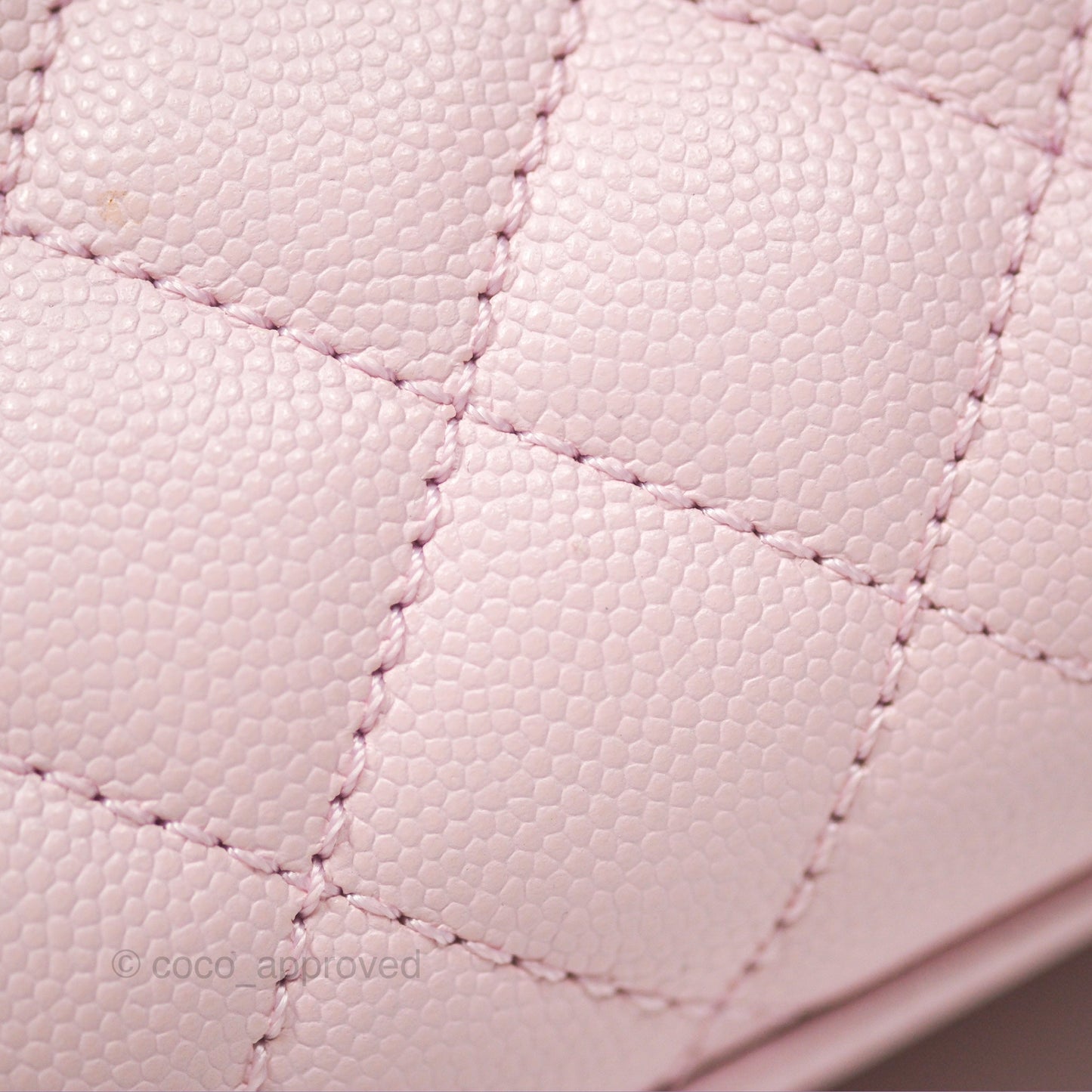 Chanel Small Coco Handle Light Pink Caviar Gold Hardware