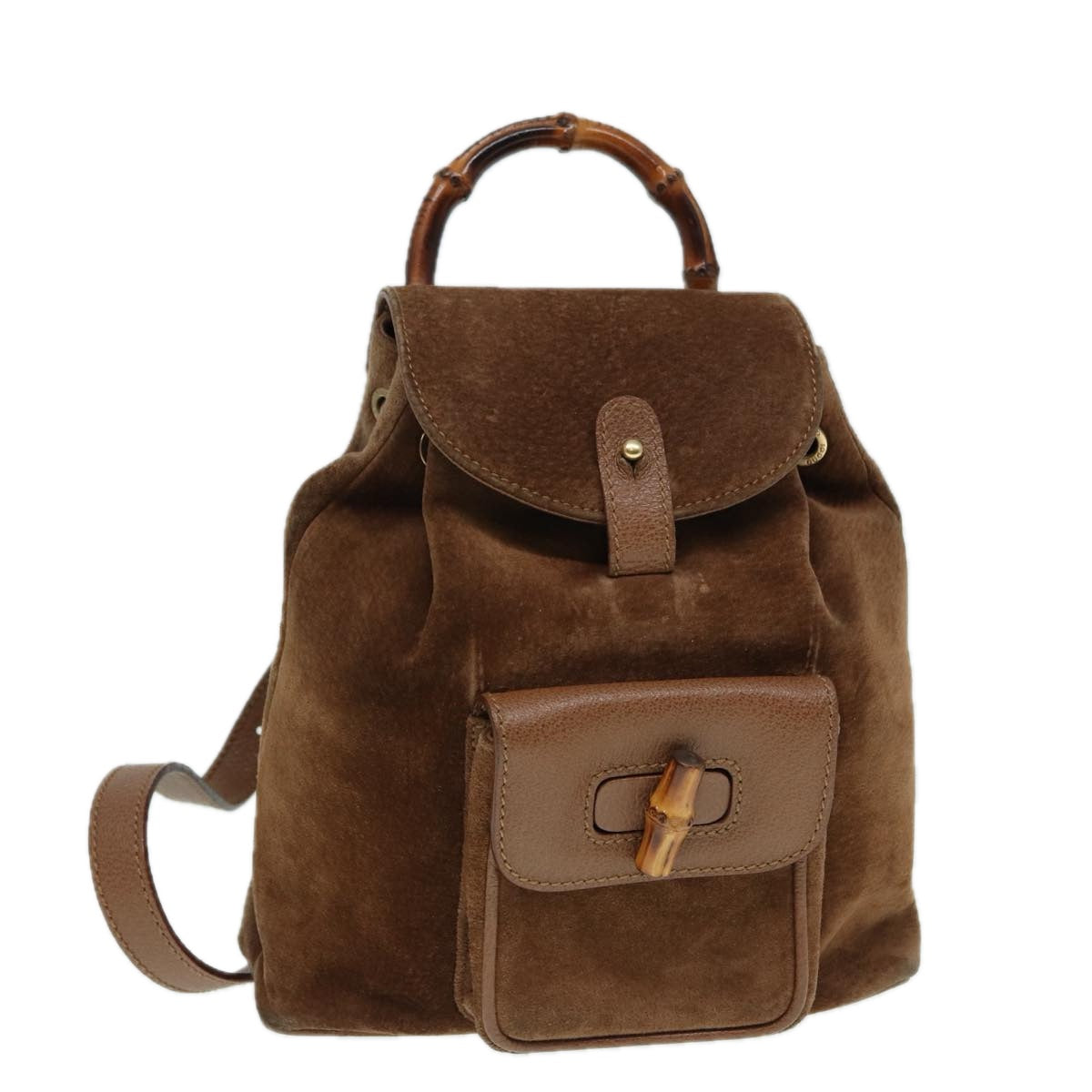 Luxury Gucci Trending 2025 Bamboo  Suede Backpack Bag
