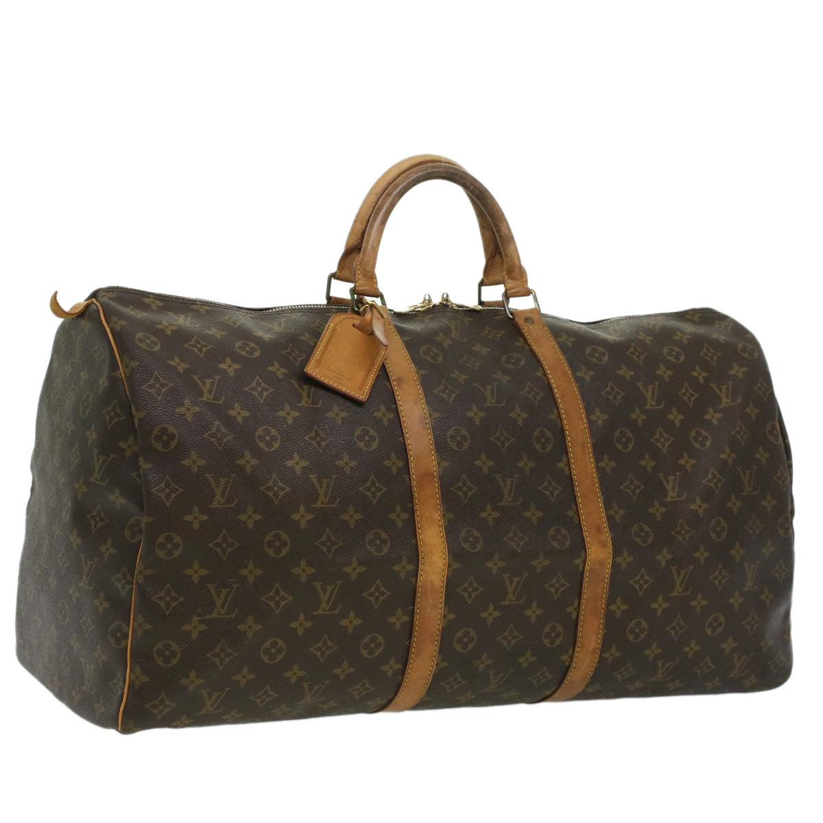 LOUIS VUITTON Monogram Keepall 60 Boston Bag M41422 LV 33559
