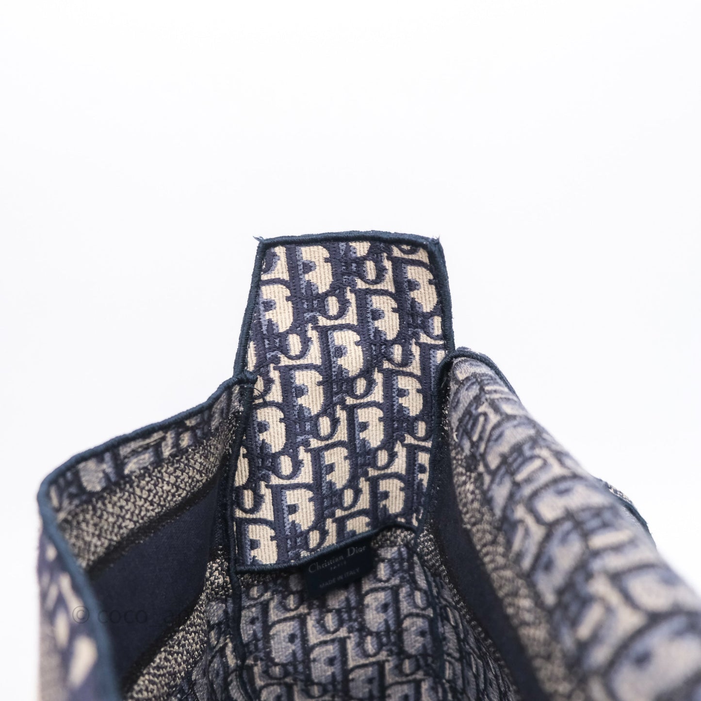 Christian Dior Medium DiorCamp Messenger Bag Oblique Embroidery Blue