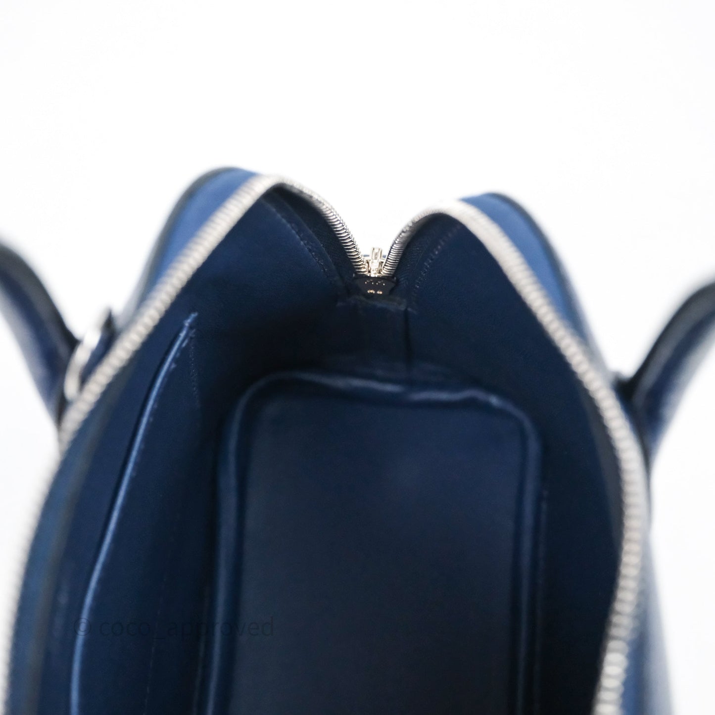 Hermès Bolide Mini 1923 Bleu Chèvre Mysore Palladium Hardware