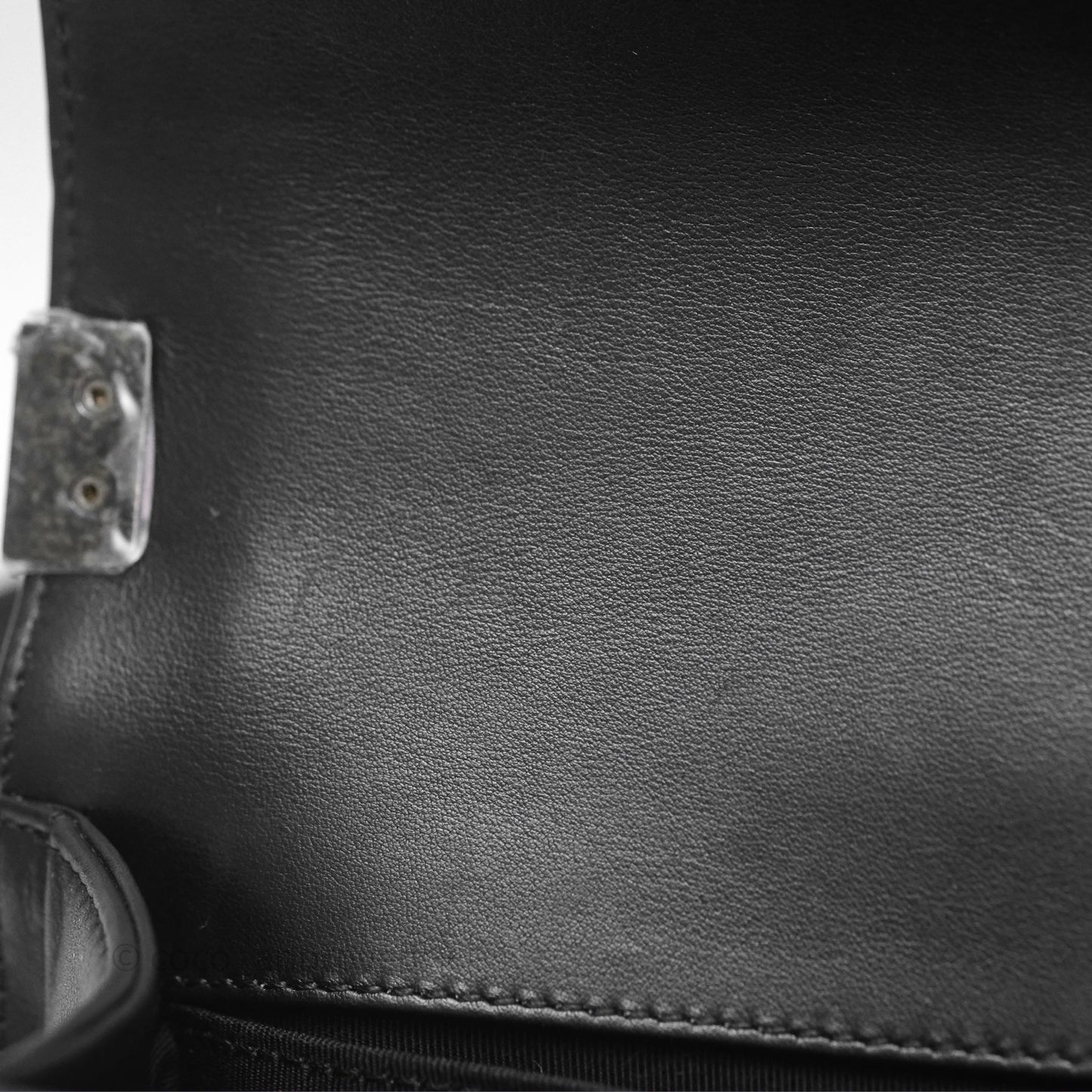 Chanel Small Boy Black Lambskin Ruthenium Hardware