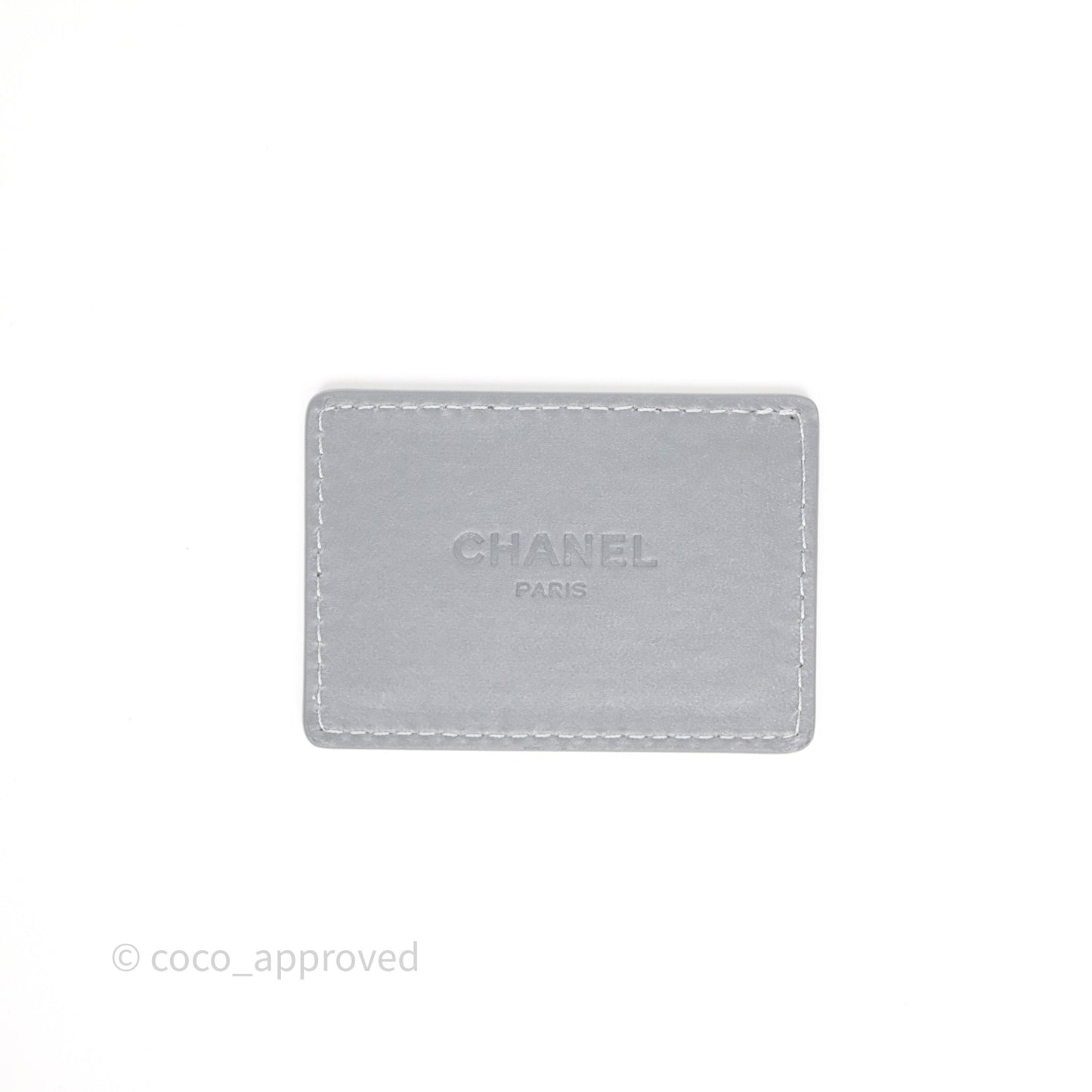 Chanel Vanity Case Grey Shearling Lambskin Gold Hardware 22A