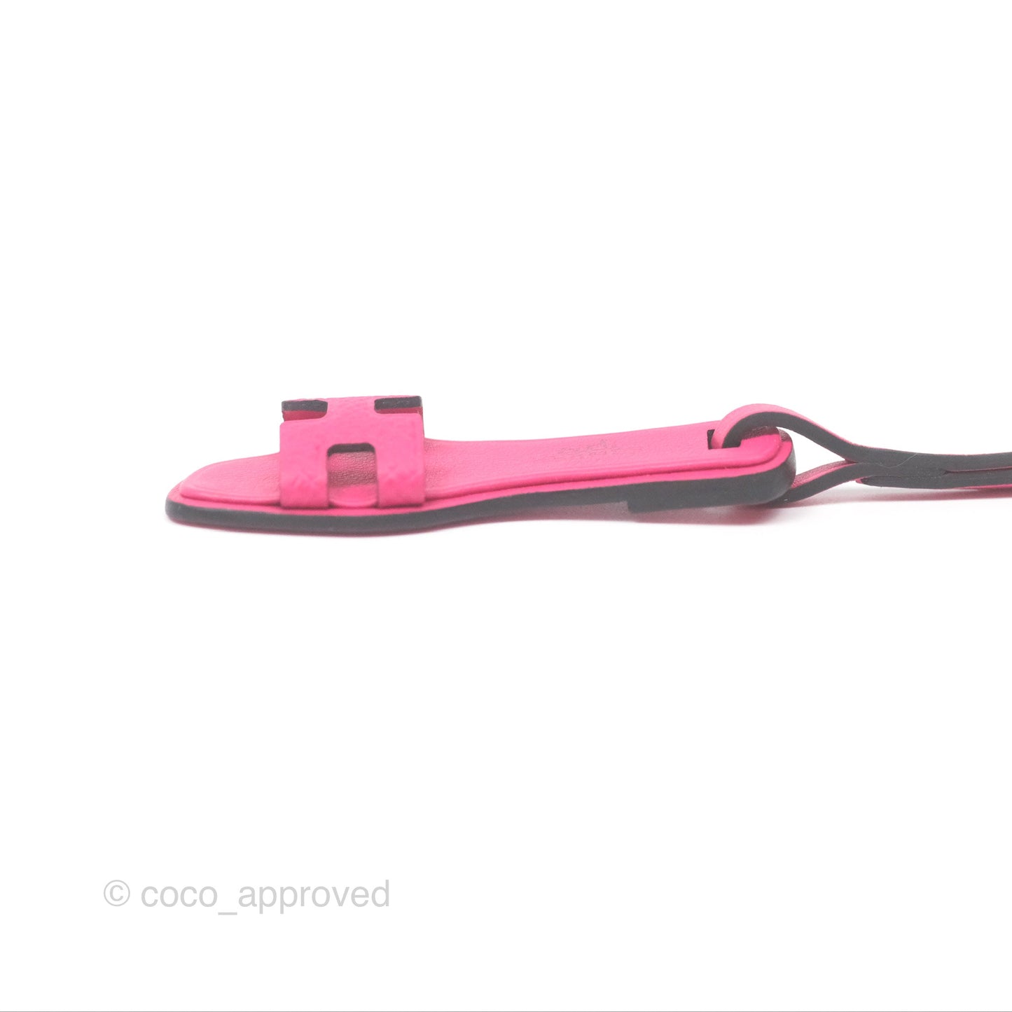 Hermès Oran Nano Bag Charm Rose Mexico Epsom