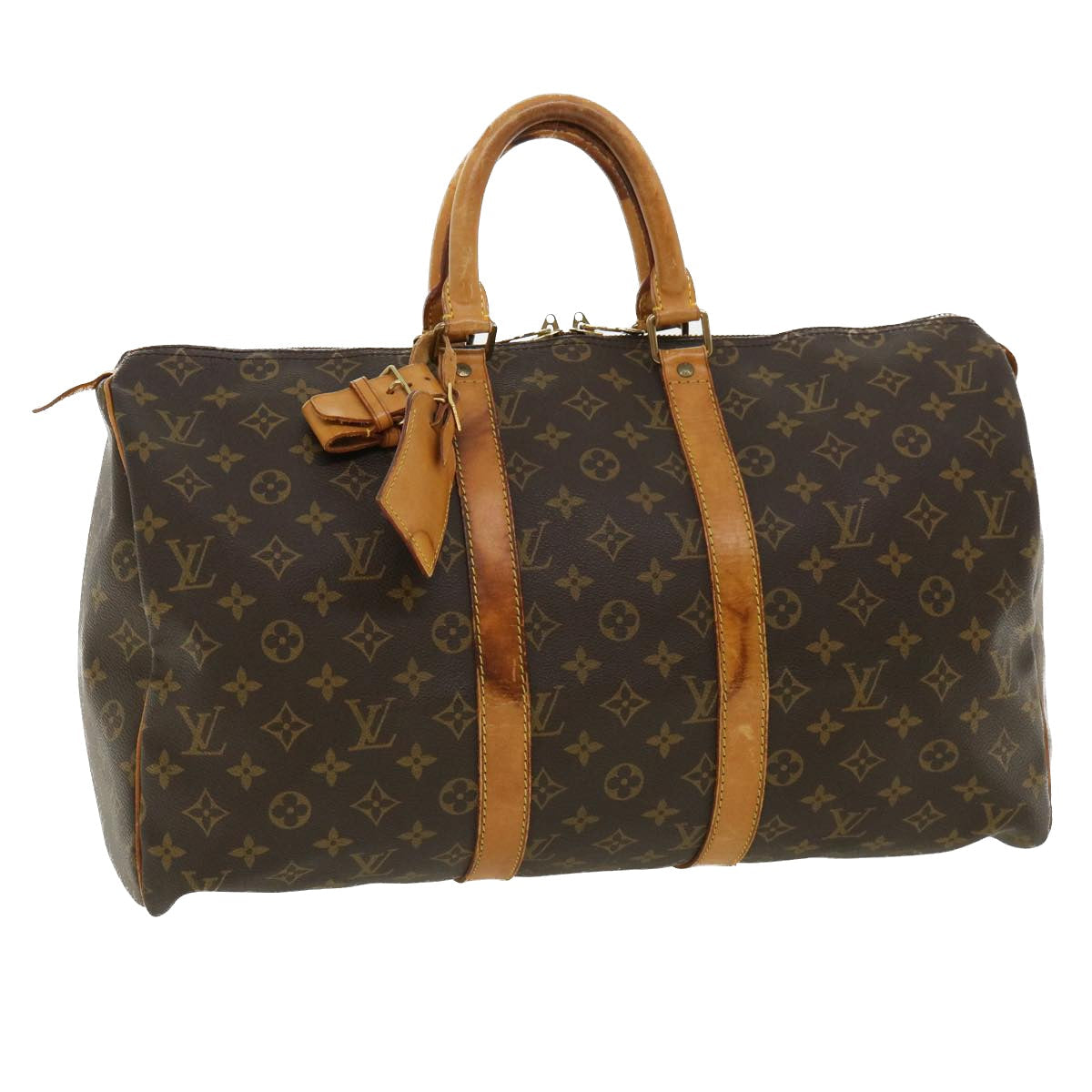 LOUIS VUITTON Monogram Keepall 45 Boston Bag M41428 LV 33679