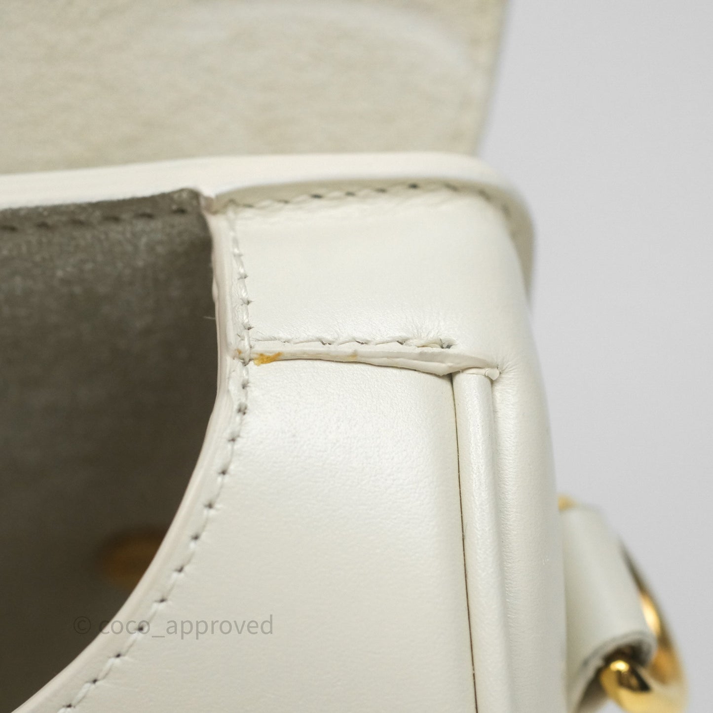 Christian Dior Medium Bobby Flap White Box Calfskin