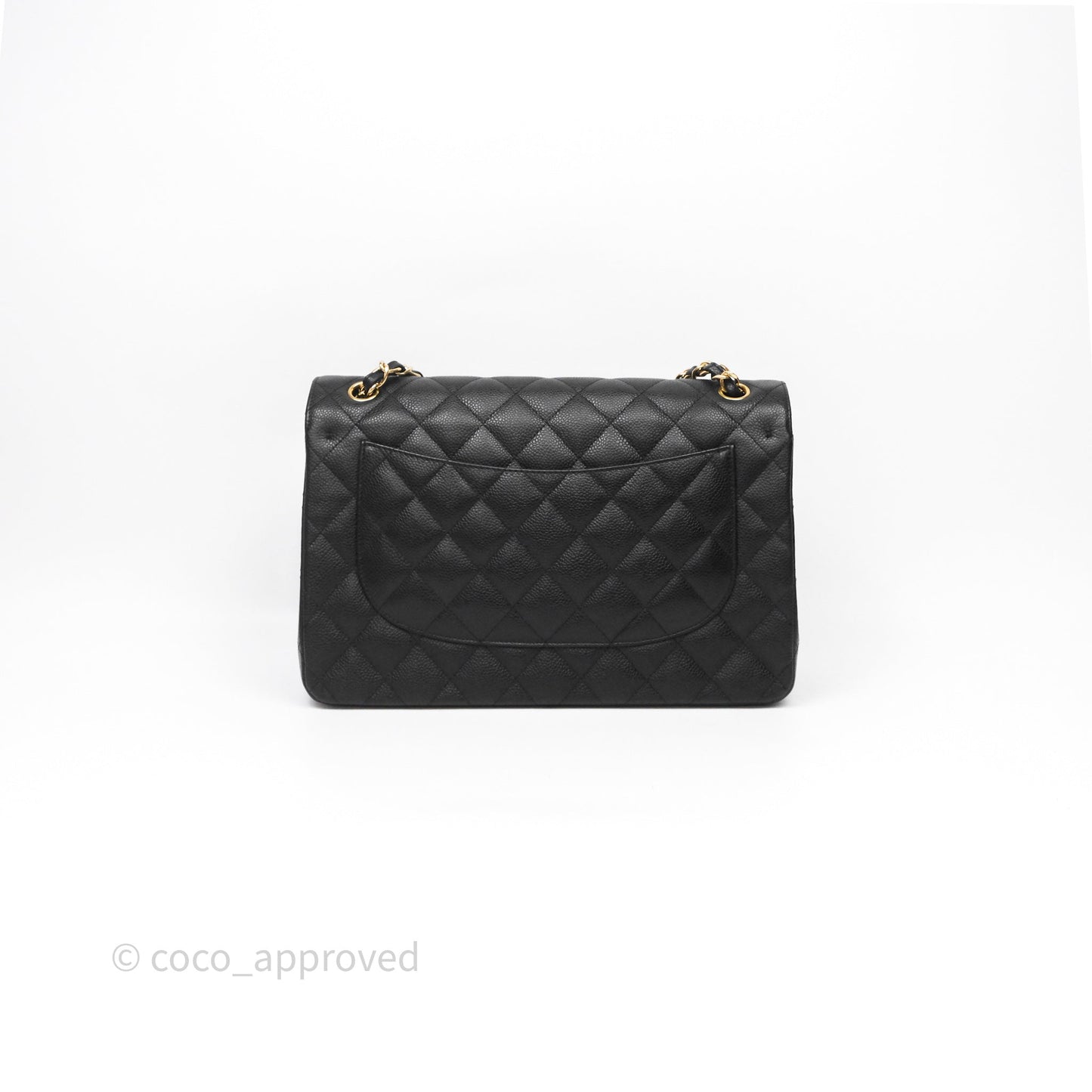 Chanel Jumbo Double Flap Black Caviar Gold Hardware⁣⁣