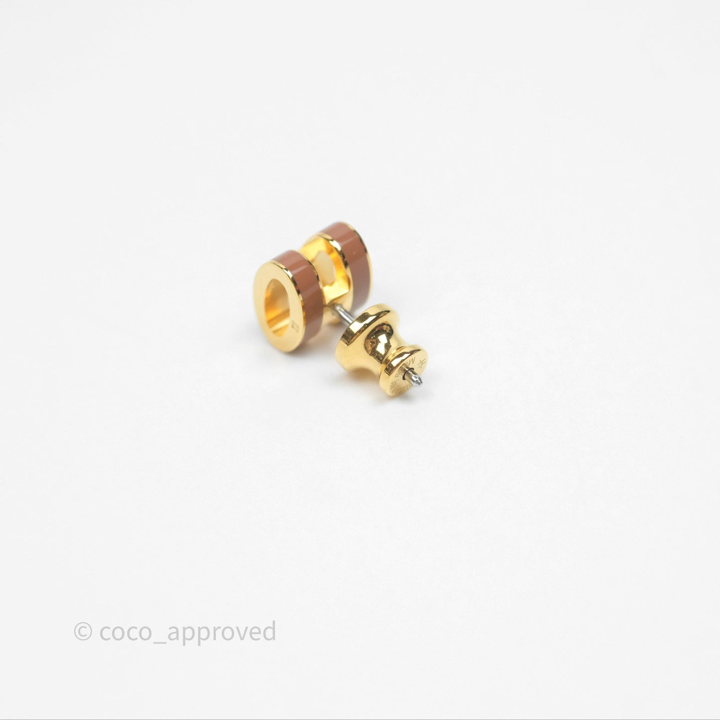 Hermès Mini Pop H Earrings New Gold A9 Gold Hardware