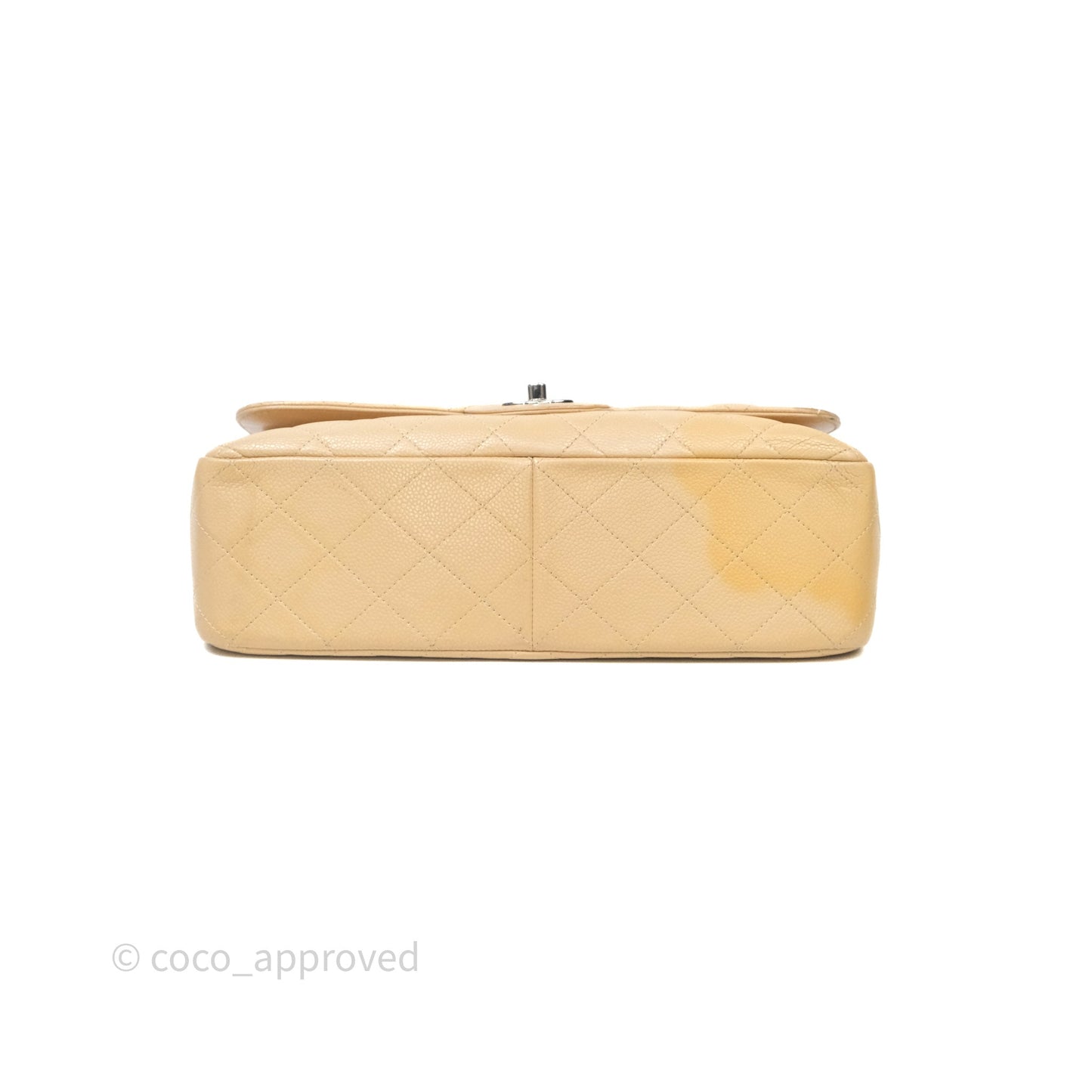 Chanel Jumbo Double Flap Beige Caviar Silver Hardware⁣⁣