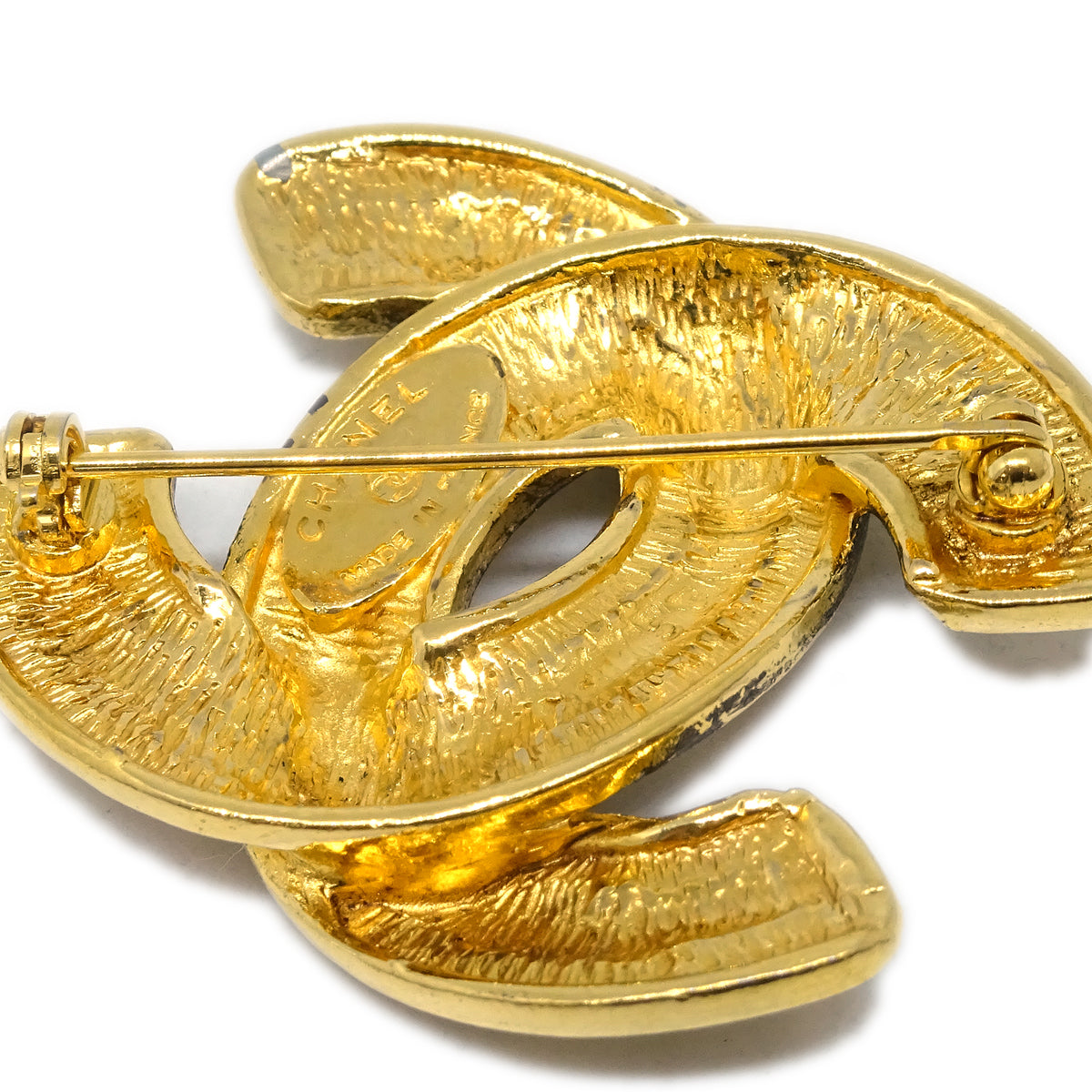 Chanel Gold CC Brooch Pin 1150