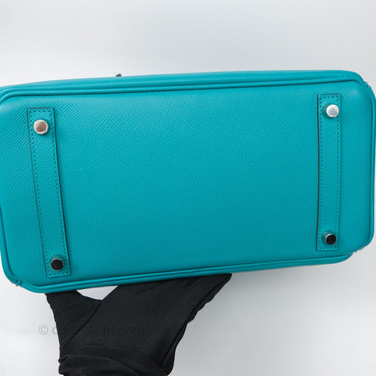 Hermès Birkin 30 Retourne Vert Verone U1 Epsom Palladium Hardware
