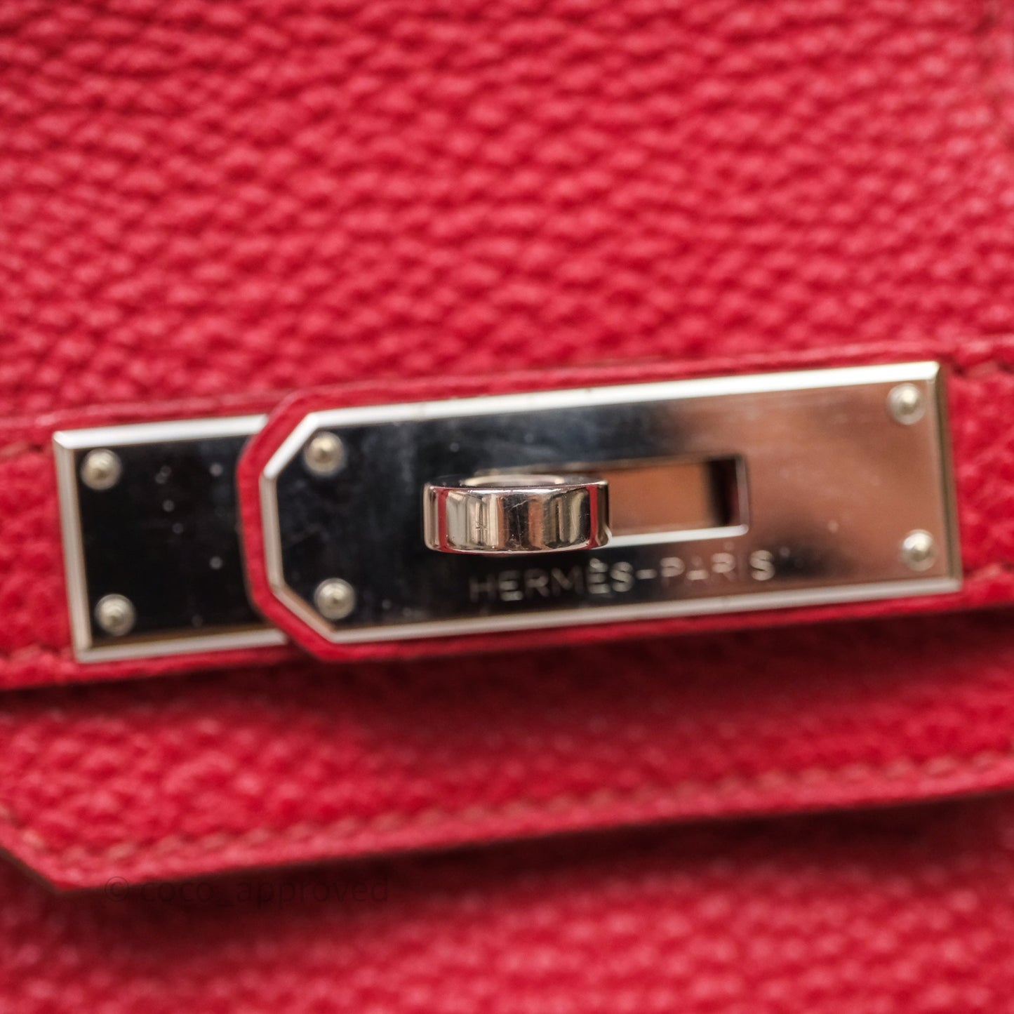 Hermès Birkin 30 Rouge Togo Palladium Hardware
