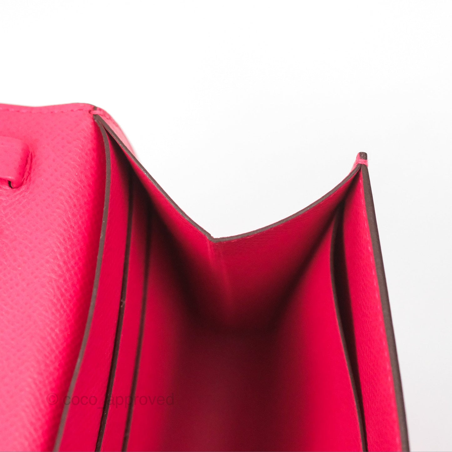 Hermès Clic 16 Wallet On Chain Rose Extreme Epsom Palladium Hardware