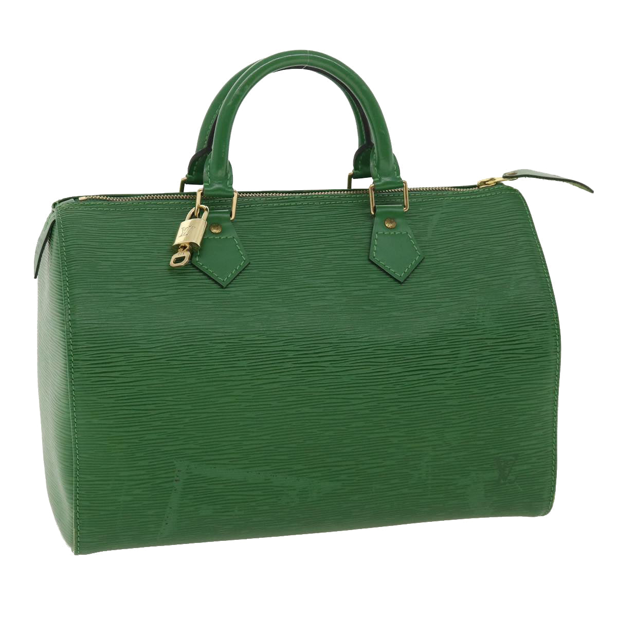 LOUIS VUITTON Epi Speedy 30 Hand Bag Green M43004 LV 33919