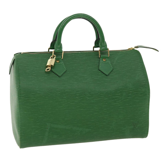 LOUIS VUITTON Epi Speedy 30 Hand Bag Green M43004 LV 33919