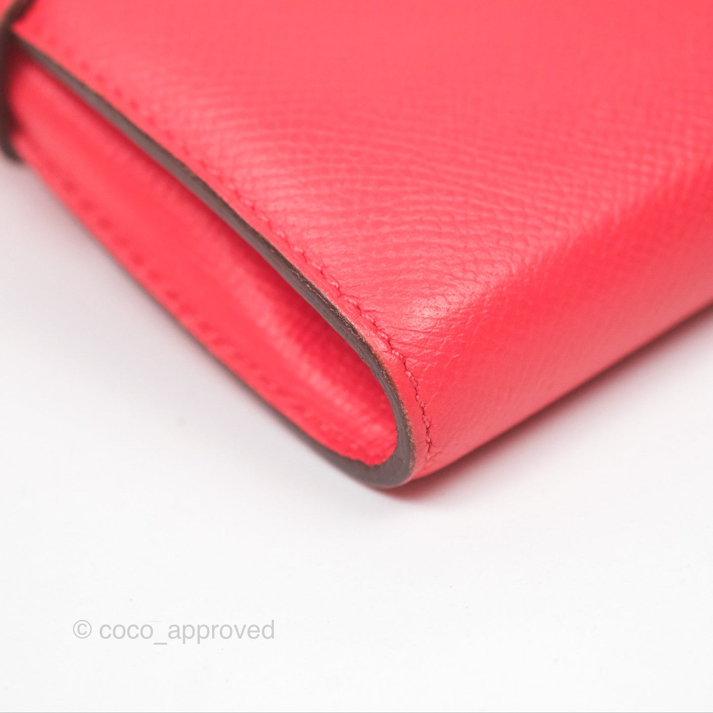 Hermès Kelly Wallet Pink Epsom Palladium Hardware