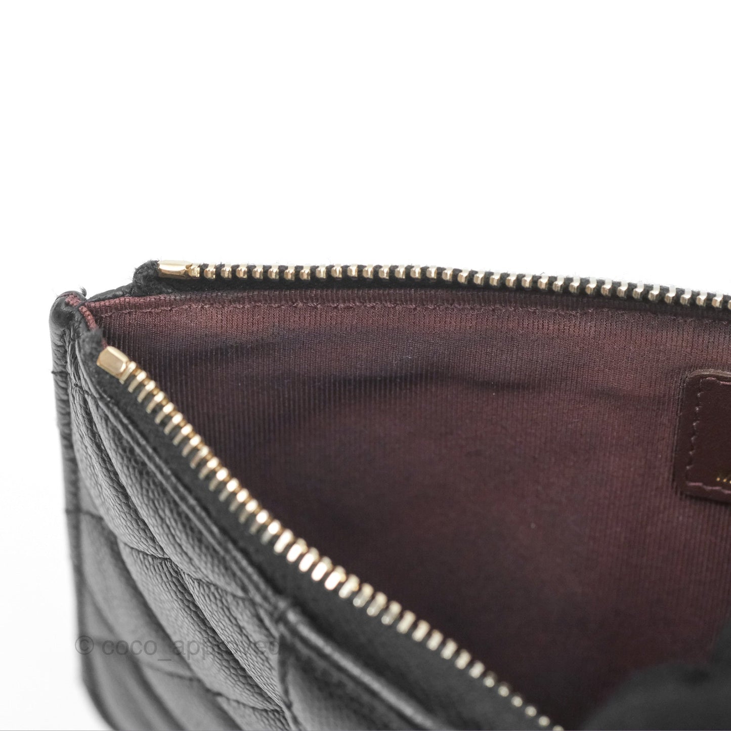 Chanel Classic Long Wallet Pouch Black Caviar
