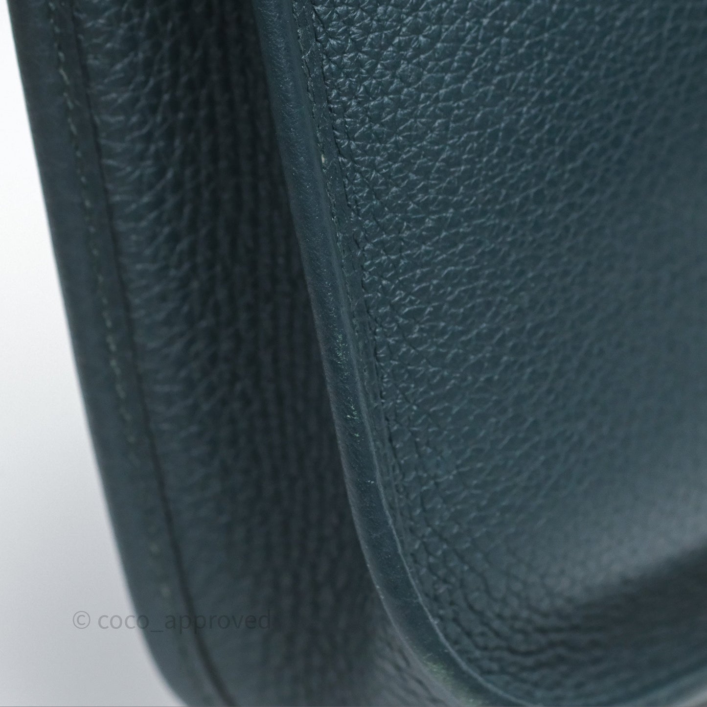 Hermès Mini Evelyne 16 Vert Cypres 6O Clemence Gold Hardware