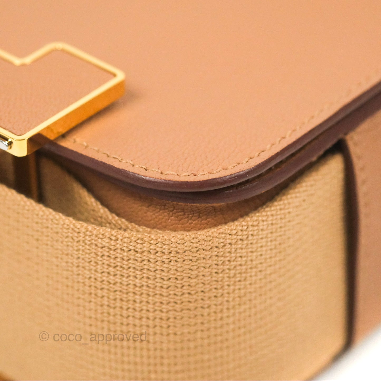 Hermès Geta Bag Chai 0M Quebracho 2J Gold Hardware