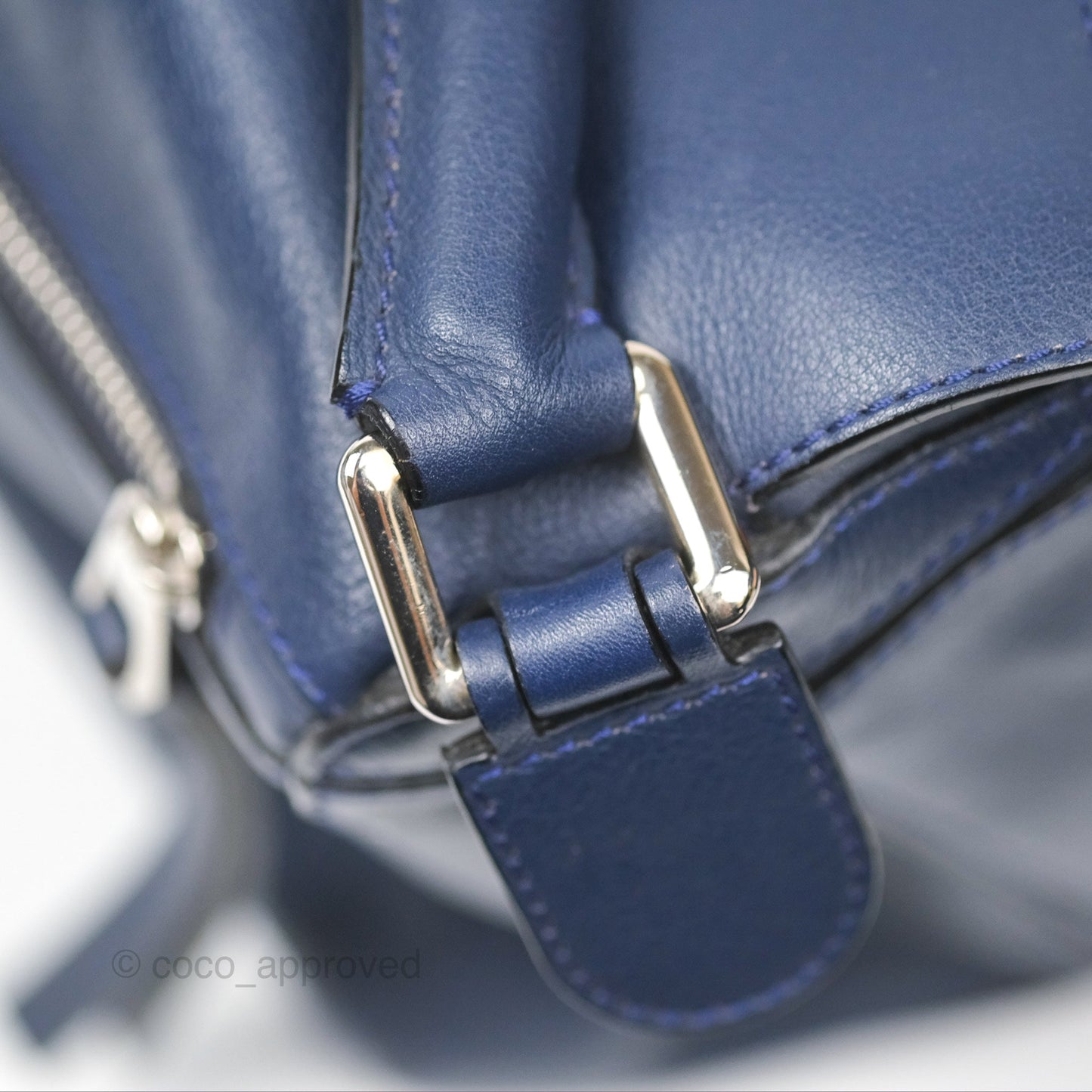 Loewe Medium Puzzle Bag Navy Calfskin