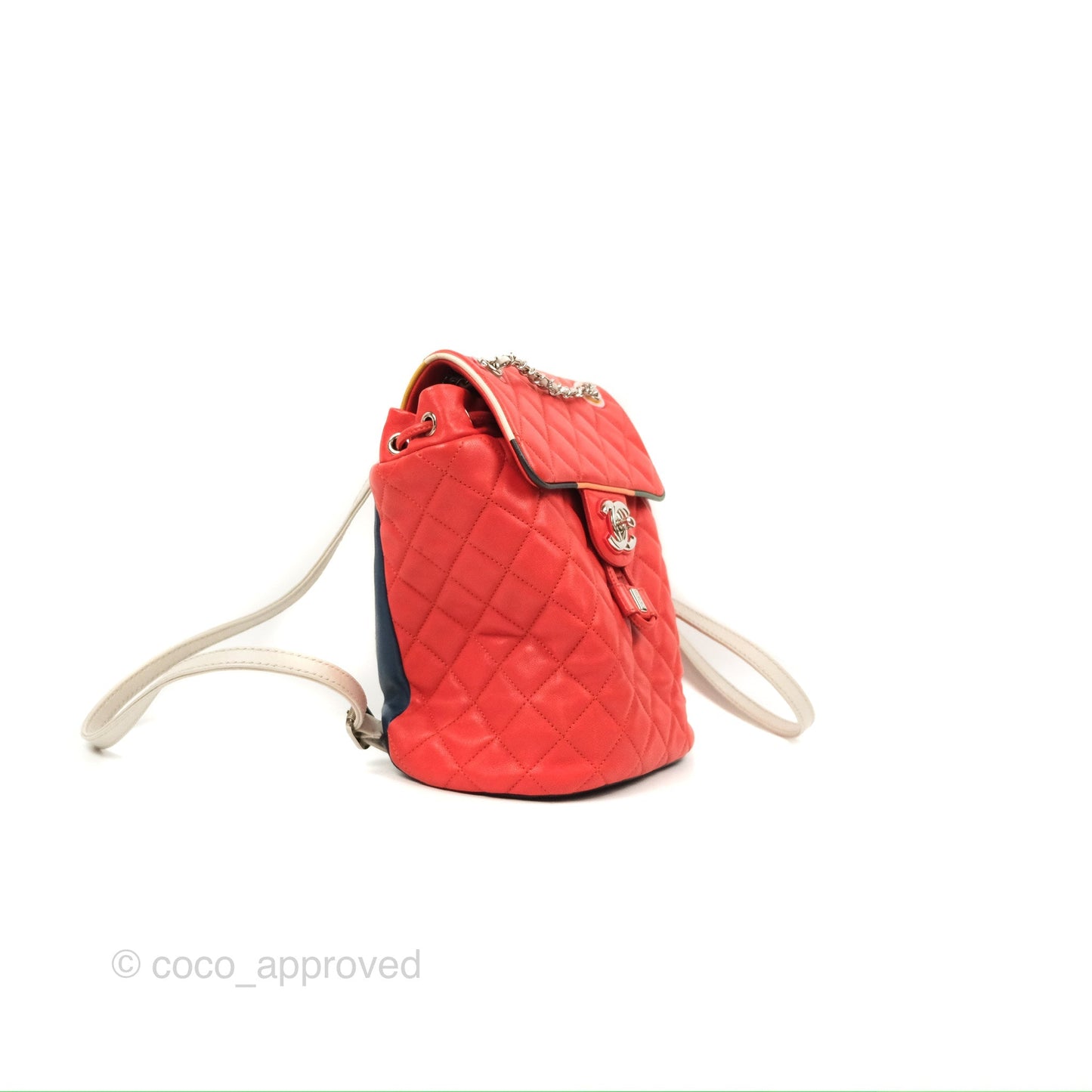 Chanel Quilted Small Cuba Urban Spirit Backpack Orange Lambskin